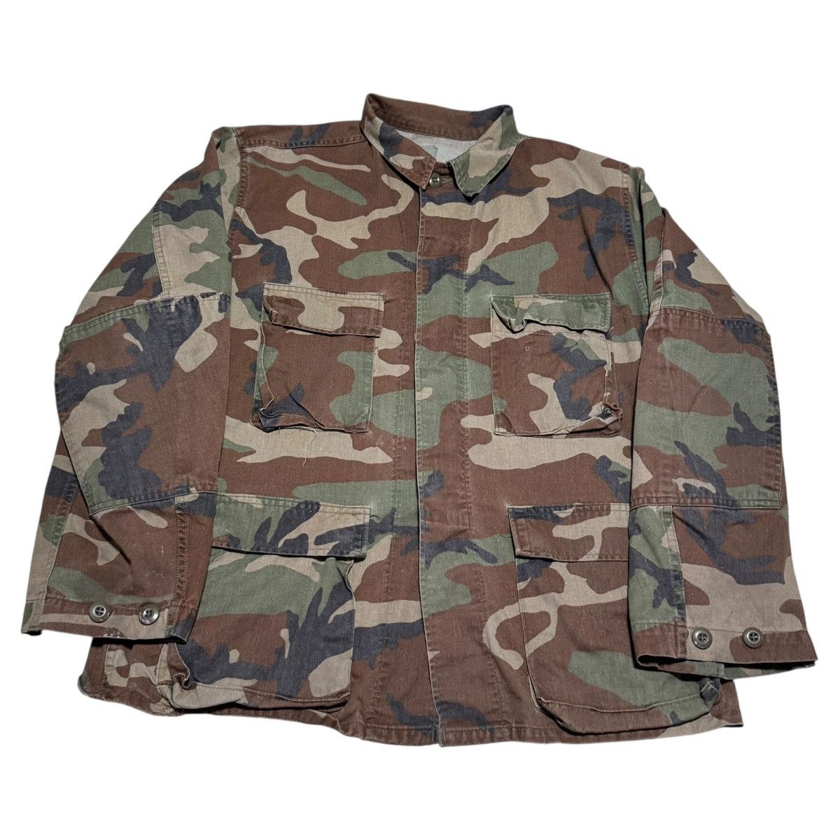 Vintage Vintage 80s Camouflage Military Coat Men’s Medium Size US M / EU 48-50 / 2 - 1 Thumbnail