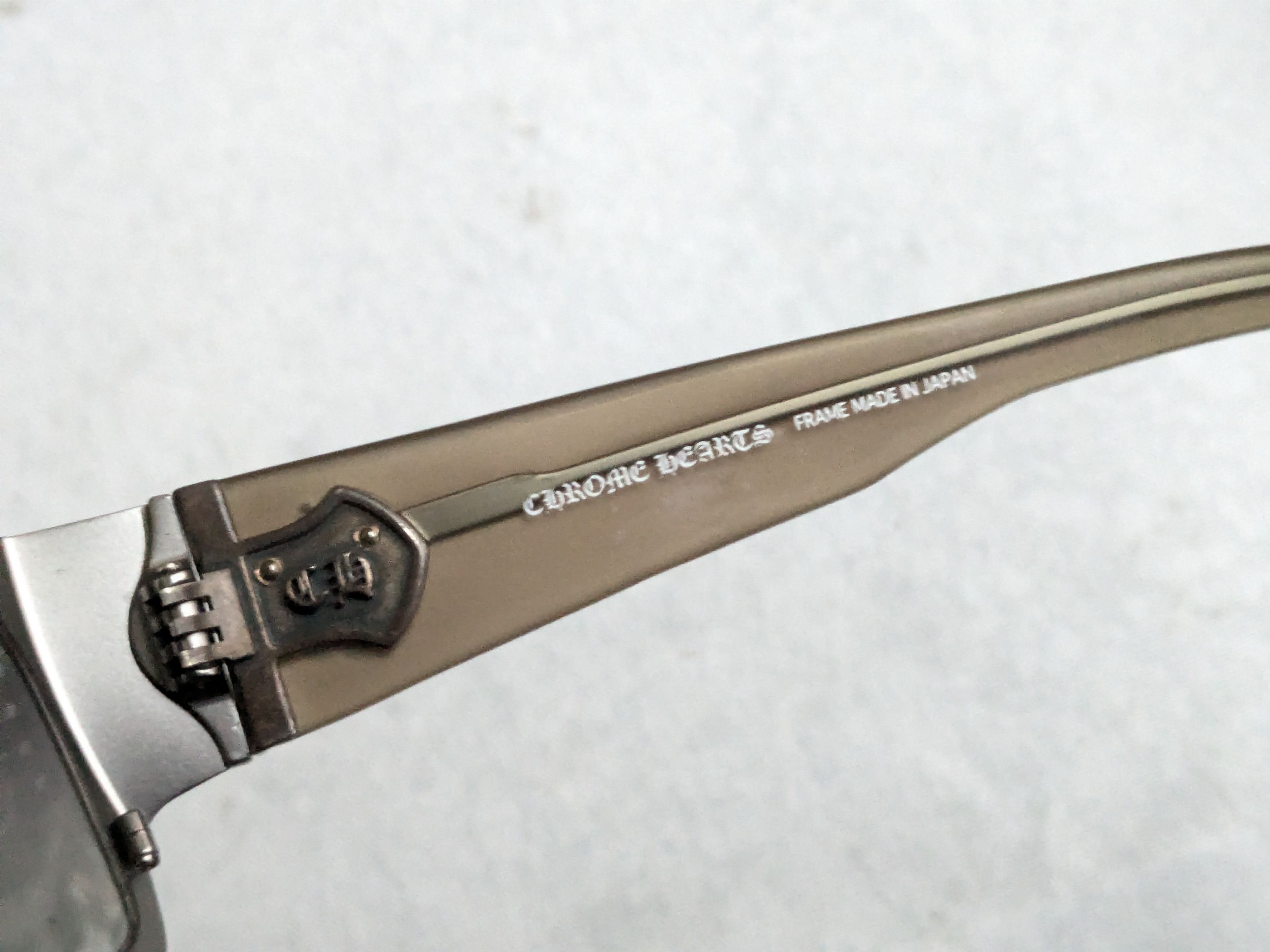 Chrome Hearts Chrome Hearts Sunglasses Rear End Gray Brown Cross Sterling Size ONE SIZE - 10 Thumbnail