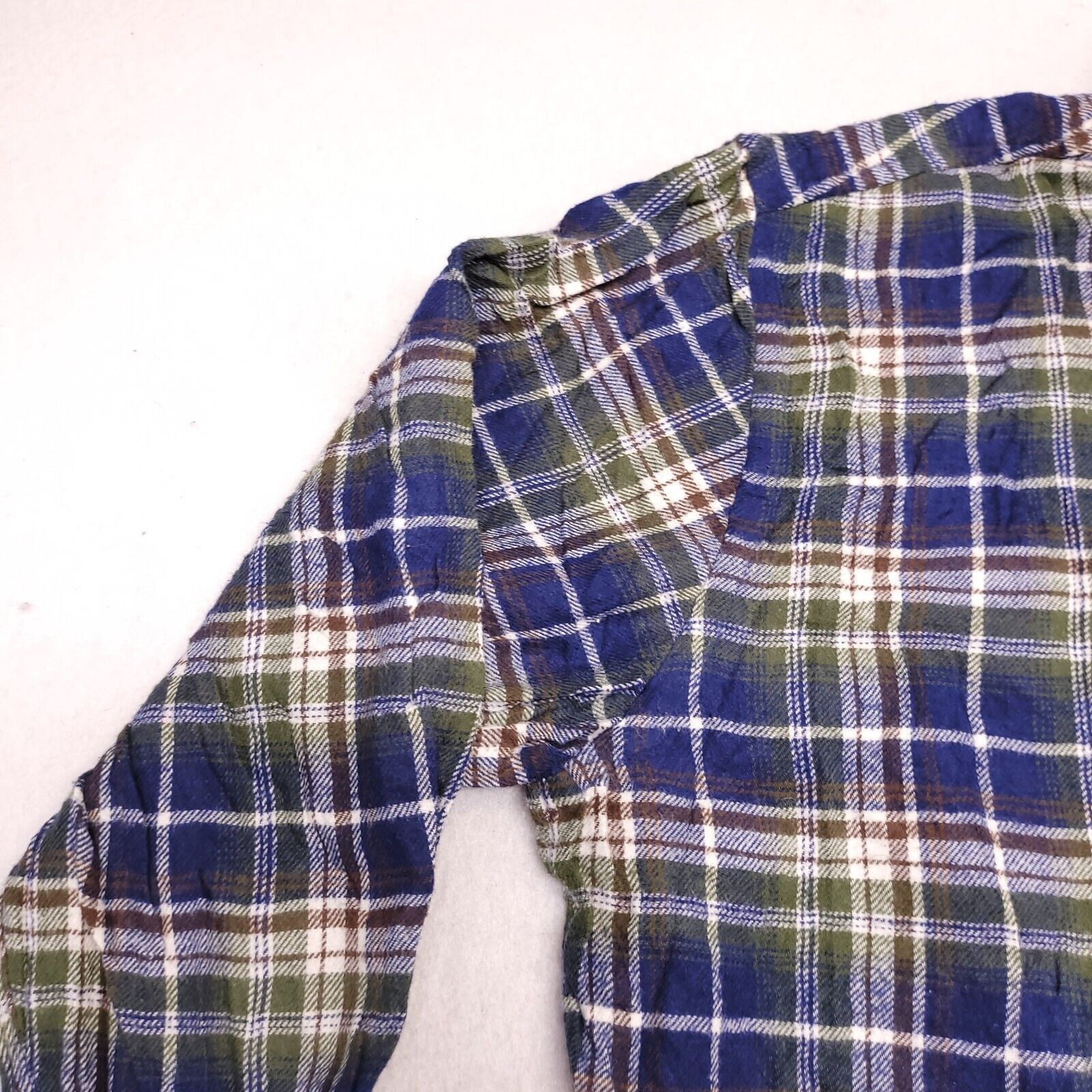 Croft & Barrow Croft & Barrow Madras Flannel Shirt Mens Size Medium M Blue Size US M / EU 48-50 / 2 - 4 Thumbnail