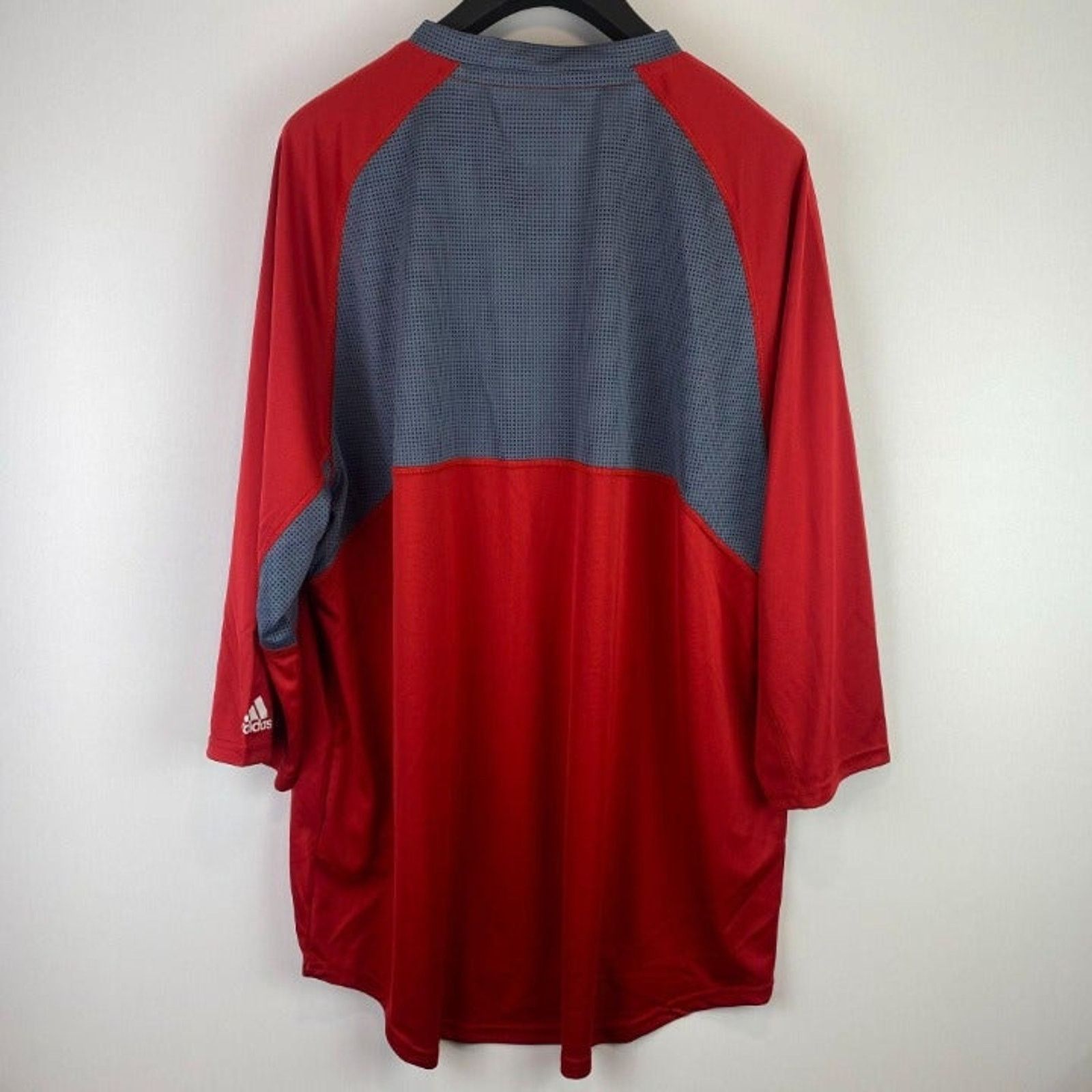 Adidas Adidas Red & Grey Climalite Athletic Shirt Men's Size XL NWT Size US XL / EU 56 / 4 - 5 Thumbnail