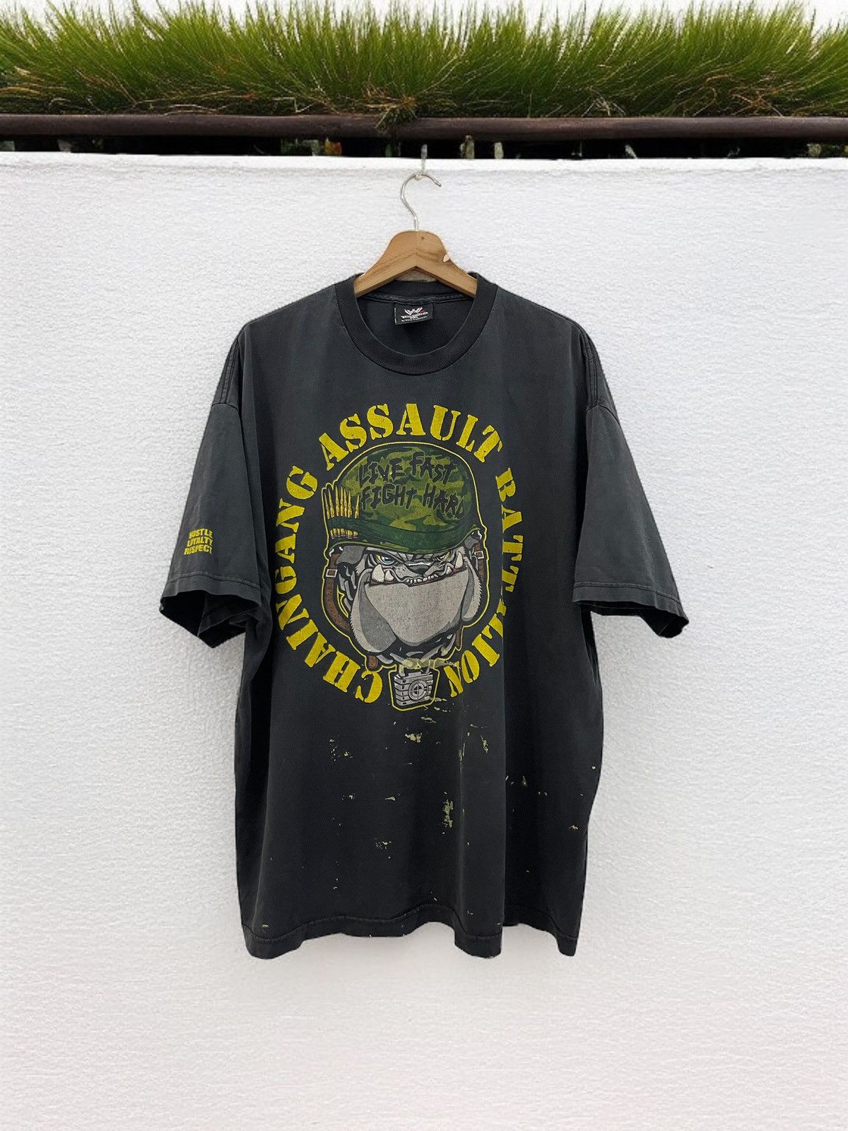 Vintage × WWE × WWF Vintage John cena Chain Gang Assault Battalion T-Shirt Size US XXL / EU 58 / 5 - 1 Thumbnail