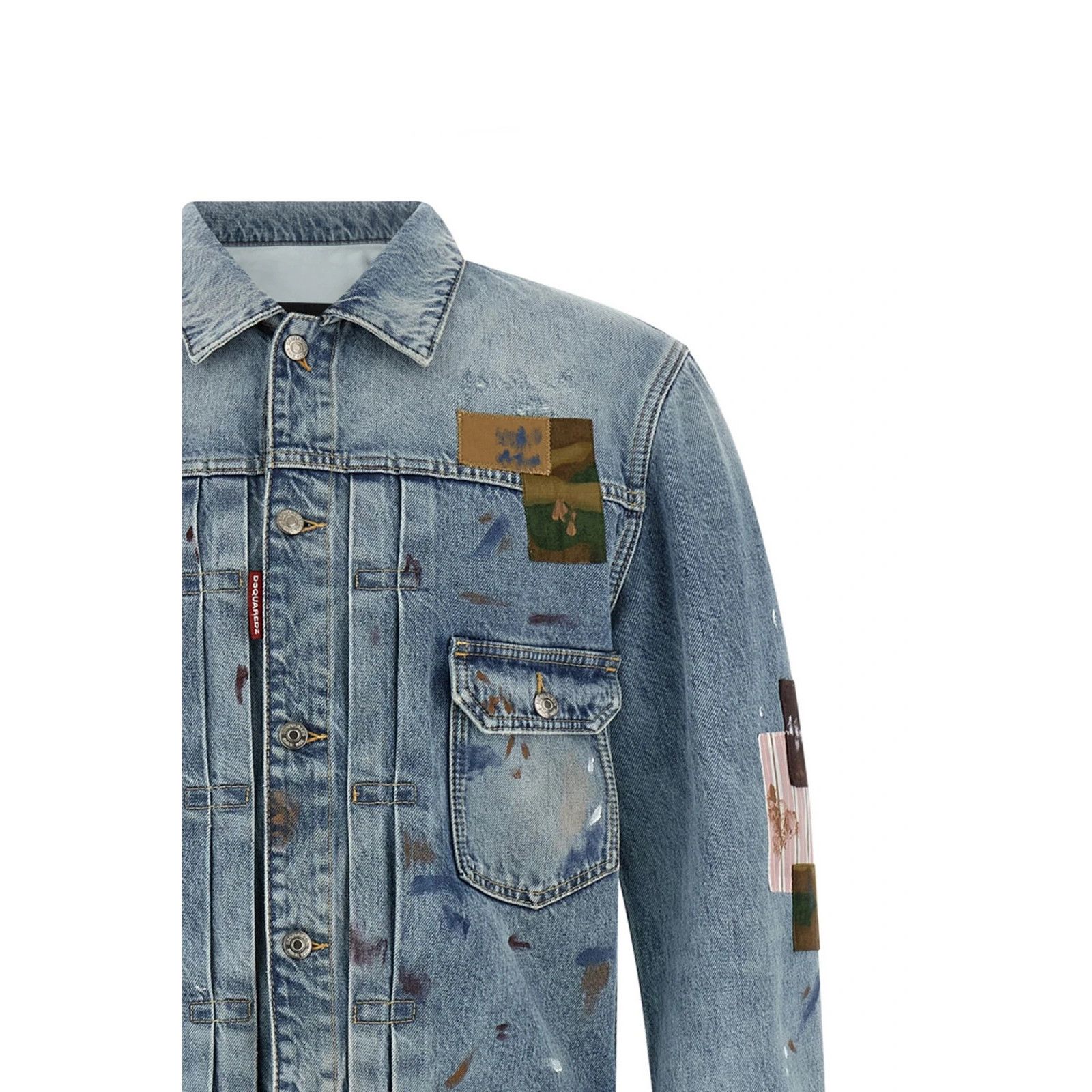 Dsquared2 DSQUARED2 Blue Denim Jacket New & Authentic (Men's size:L;) Size US L / EU 52-54 / 3 - 3 Thumbnail