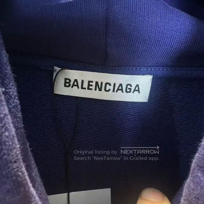 Balenciaga Balenciaga Deep Blue Coke Hoodie Size US S / EU 44-46 / 1 - 3 Thumbnail
