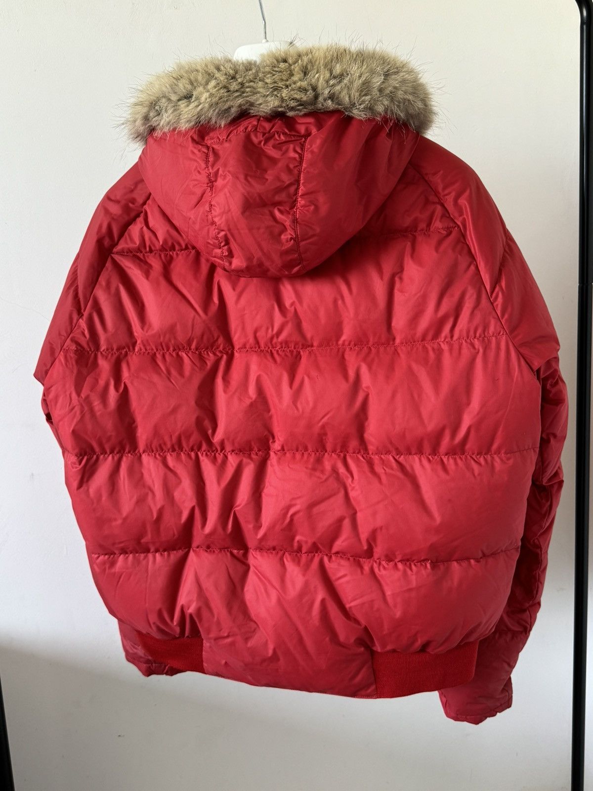 Moncler Moncler Bulgarie red puffer jacket with fur Size US XL / EU 56 / 4 - 2 Thumbnail