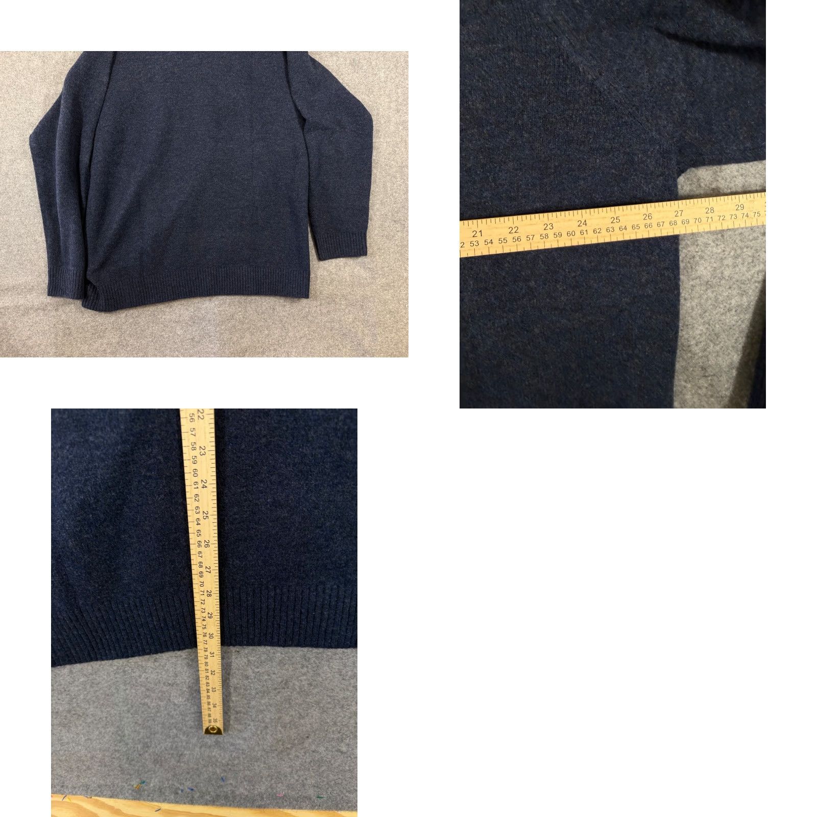 Gap Gap Sweater Mens 2XL Navy Blue Wool Blend Crew Neck Long Raglan Sleeve Pullover NWT Regular Fit Size US XXL / EU 58 / 5 - 9 Thumbnail