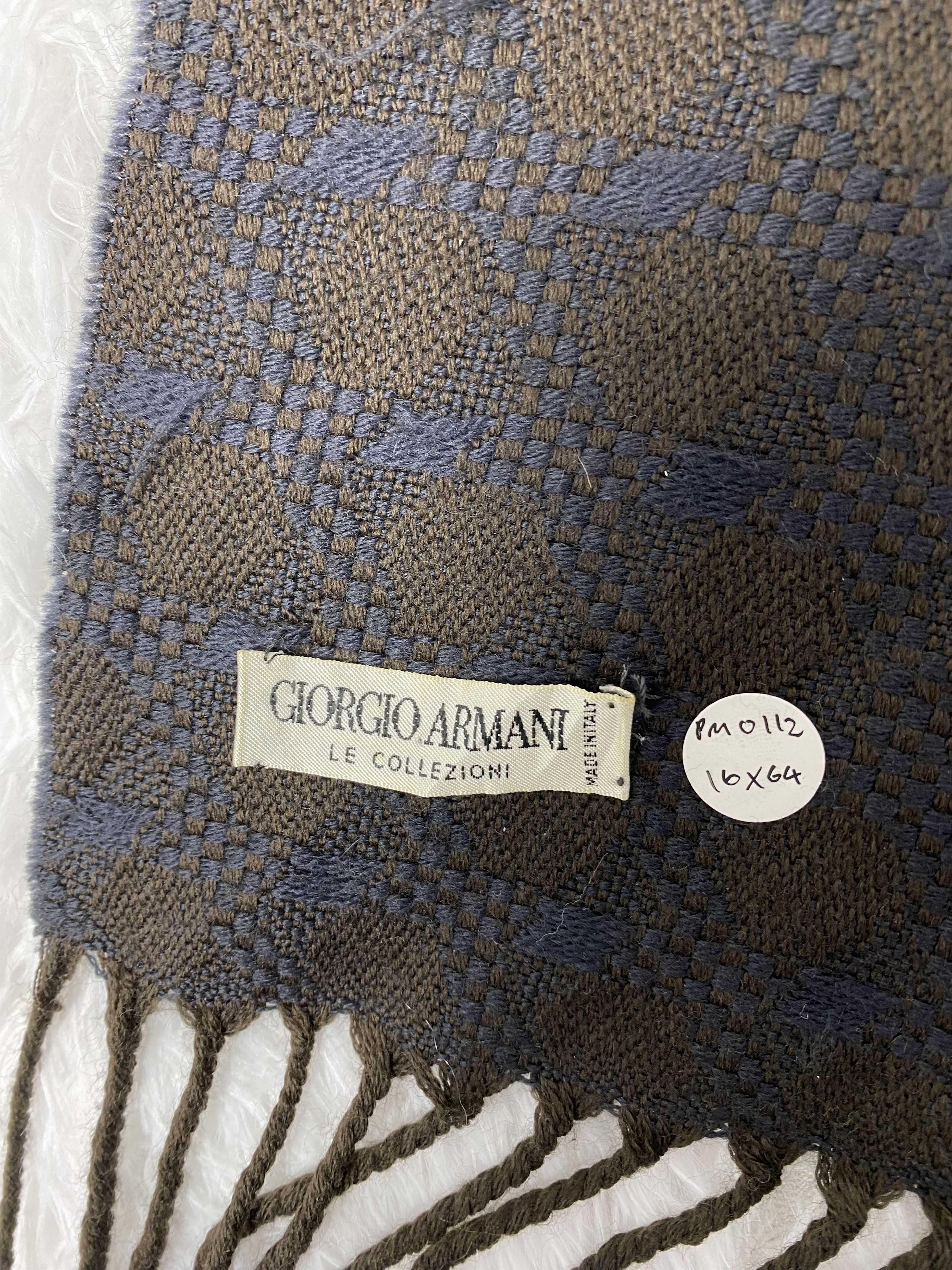 Giorgio Armani Vintage Giorgio Armani Scarf / Muffler Neckwear PM0112 Size ONE SIZE - 2 Thumbnail