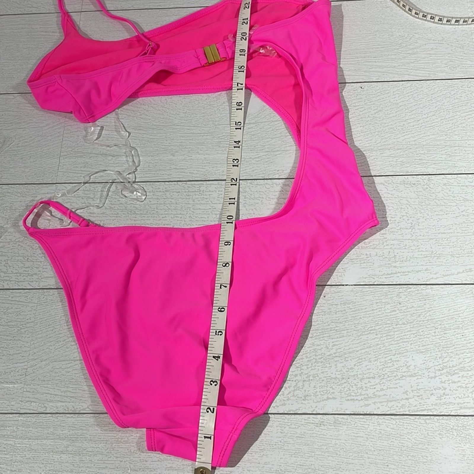 Other Betty Jade Hot Pink Cutout One Piece Swimsuit XL NWT Size XL / US 12-14 / IT 48-50 - 6 Thumbnail