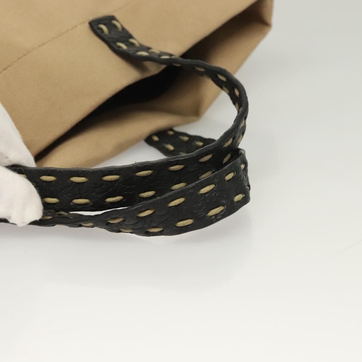 Fendi FENDI Celeria Hand Bag Canvas Beige Size ONE SIZE - 7 Thumbnail