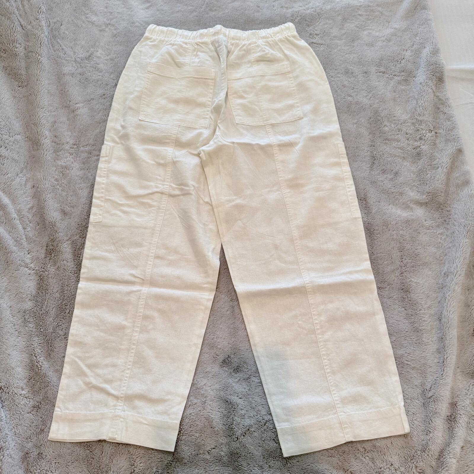 Other Universal Thread White Linen Blend Pants Size S Size 28" / US 6 / IT 42 - 2 Thumbnail