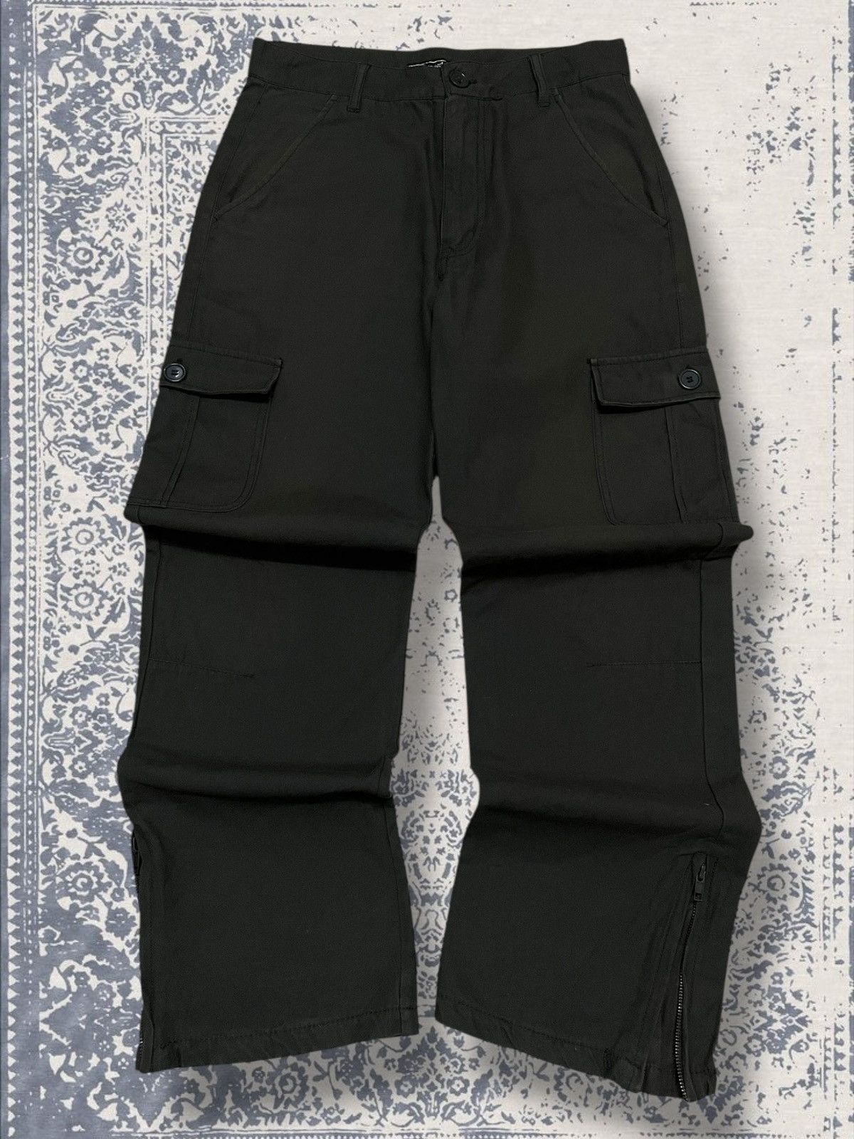 Vintage 90s Japan Designer Rectilina Cargo Mutlipocket Pant