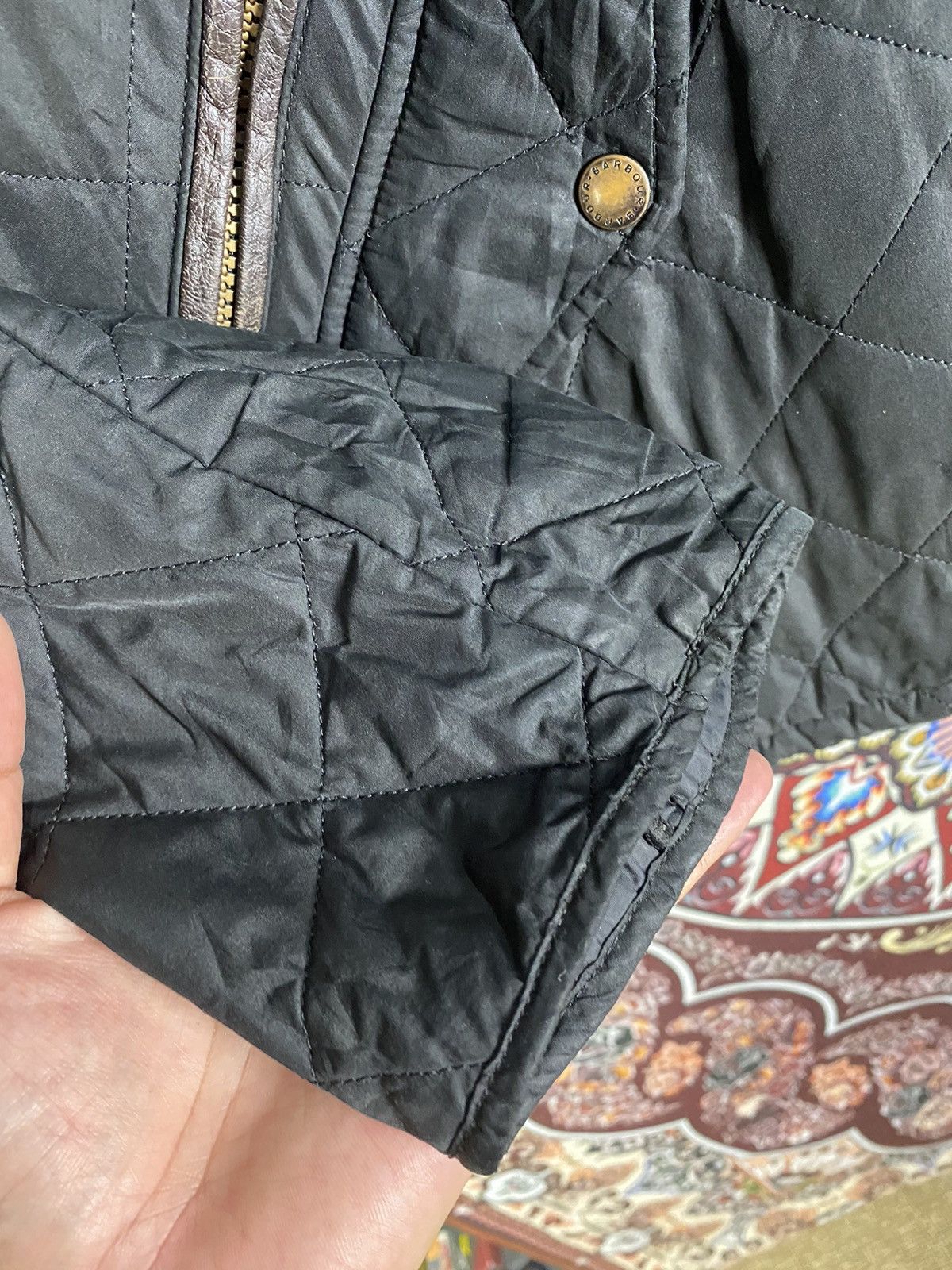 Barbour Barbour Powell Mens Black Quilted Jacket Size US XL / EU 56 / 4 - 7 Thumbnail