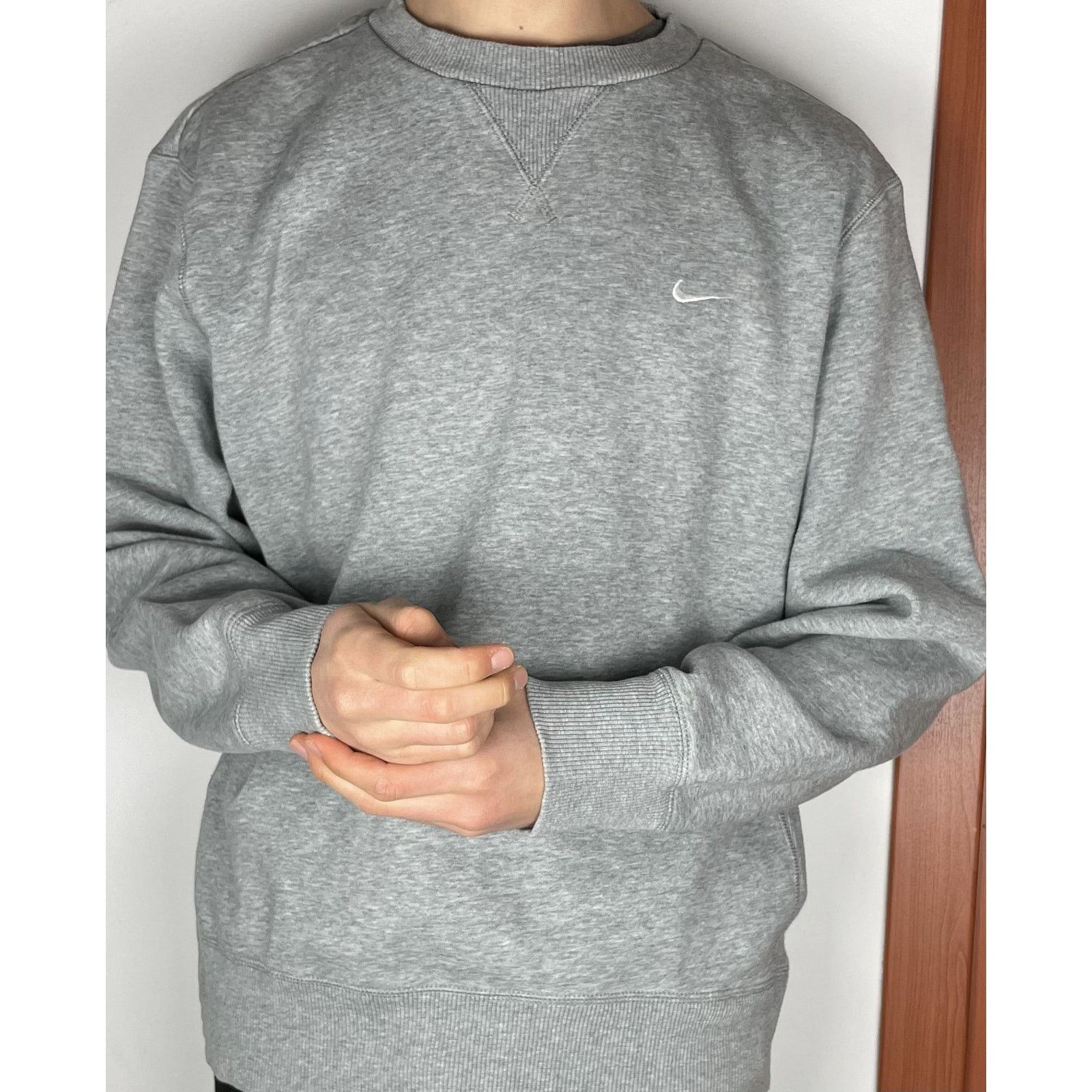 Nike × Vintage Nike The Athletic Dept Mens Heather Gray Fleece Sweatshirt L Size US L / EU 52-54 / 3 - 2 Thumbnail