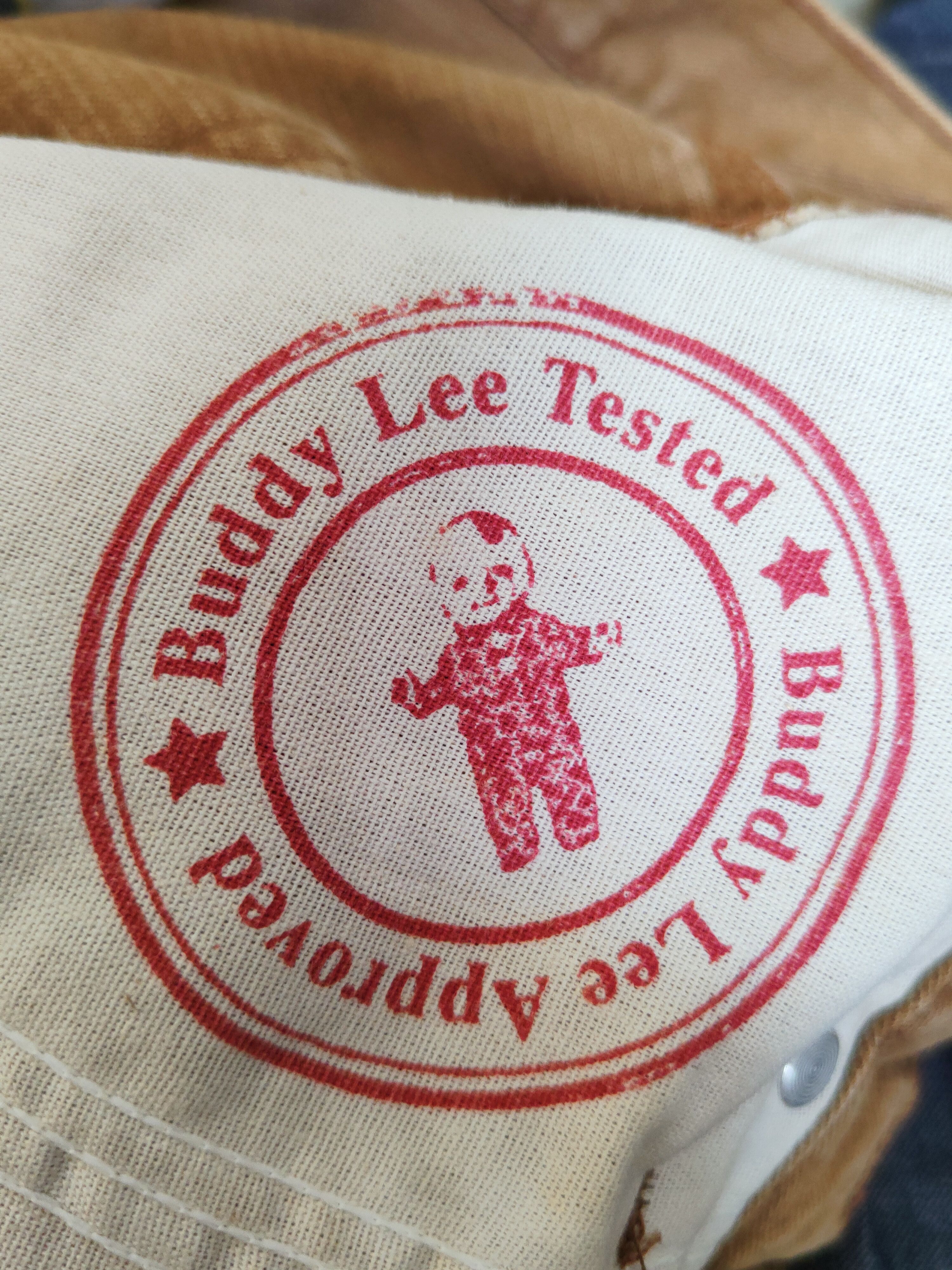 Lee Lee Dungarees Carpenter Brown Distressed Ripped Jeans #W109 Size US 32 / EU 48 - 14 Thumbnail