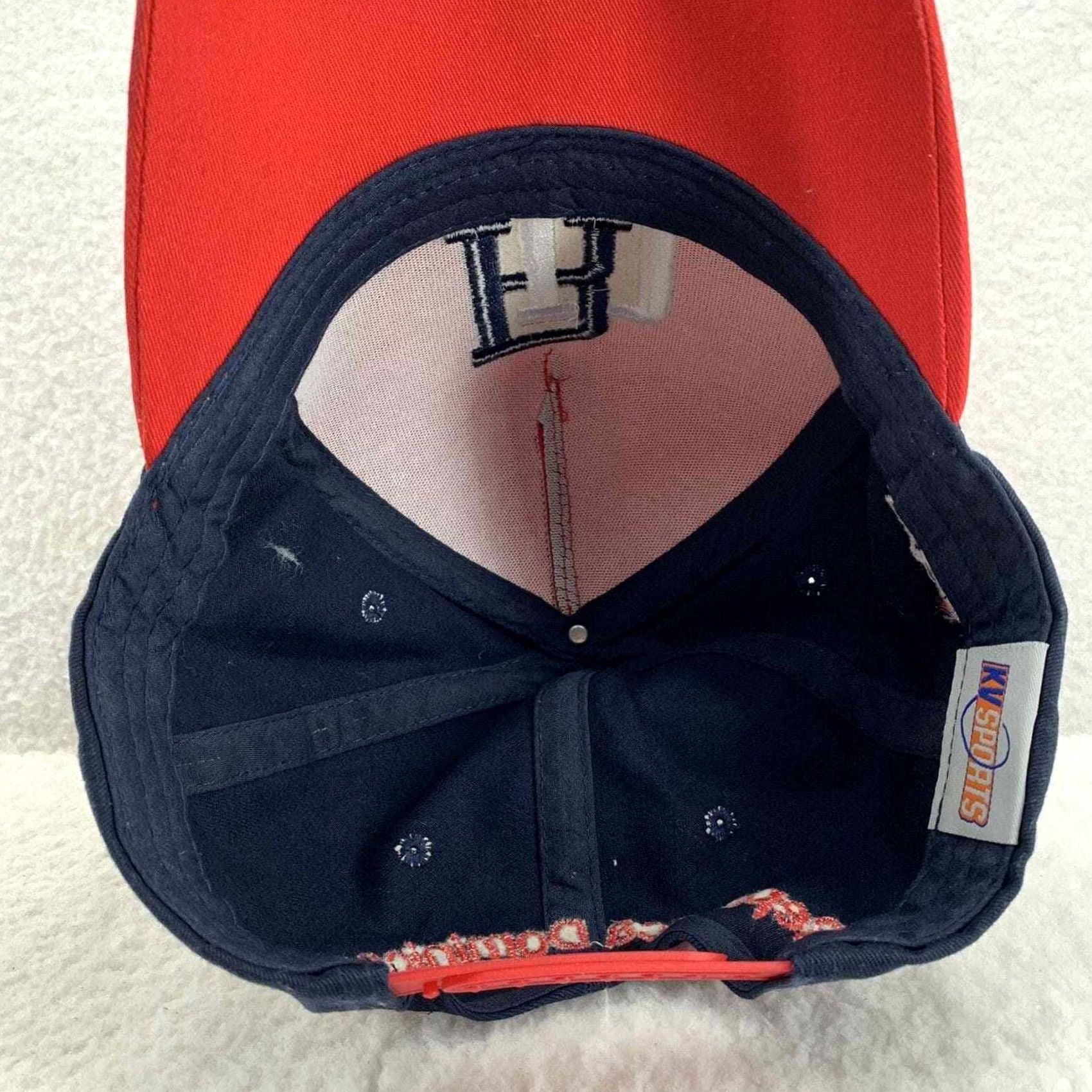Vintage KV Sports Hat Mens Snapback OSFM Republica Dominica Flag Red Blue Size ONE SIZE - 5 Thumbnail