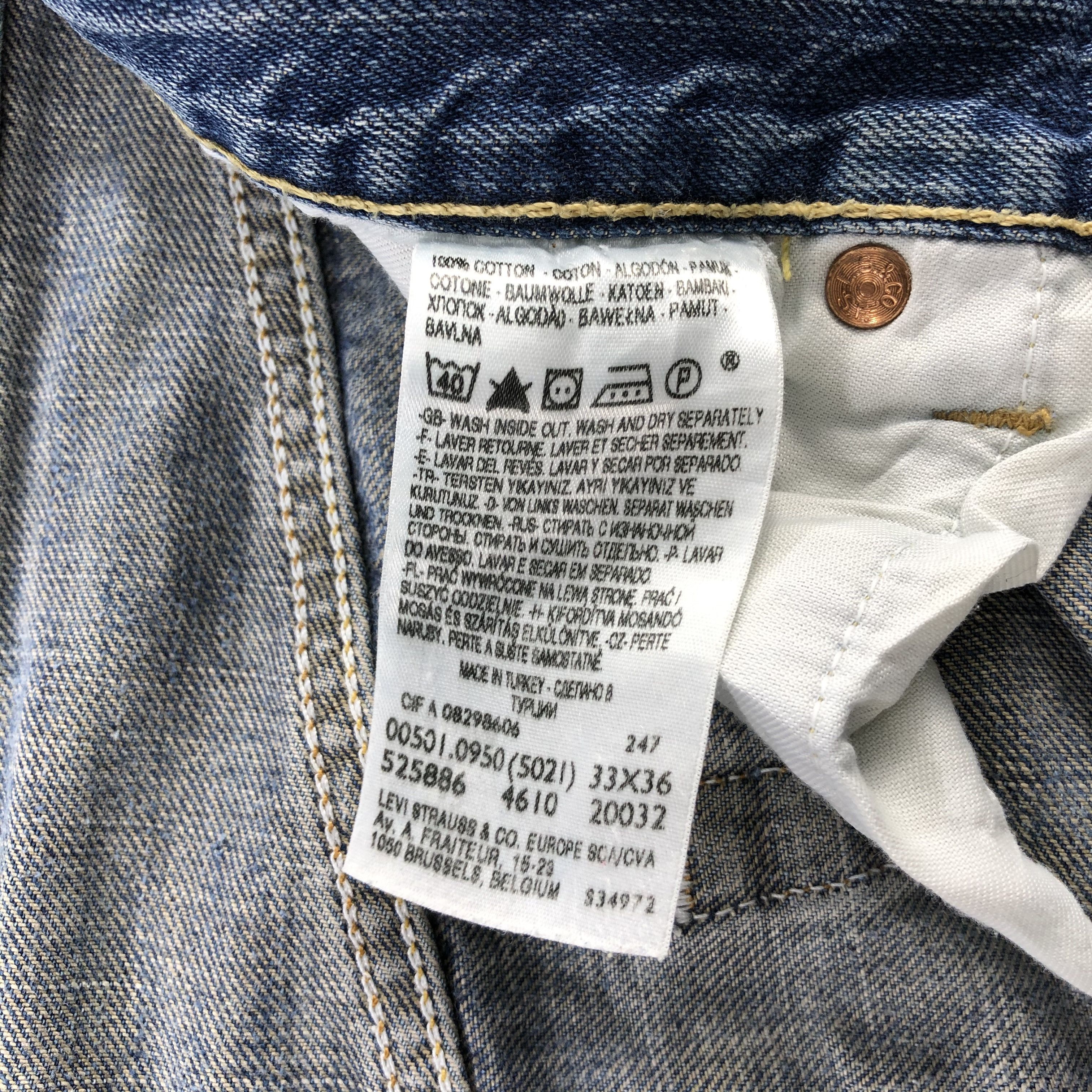 Levi's × Vintage Vintage Whiskers Levis 501 Jeans-JM944 Size US 33 - 10 Thumbnail