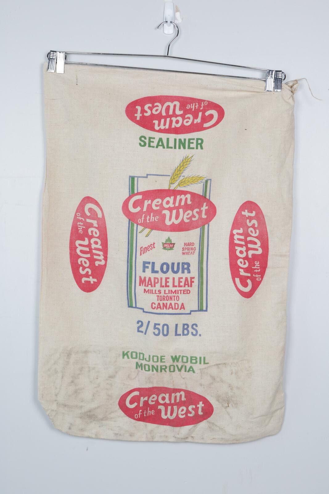 Other 60's Cream Of The West Maple Leafs Mills Sack Bag Size ONE SIZE - 2 Thumbnail