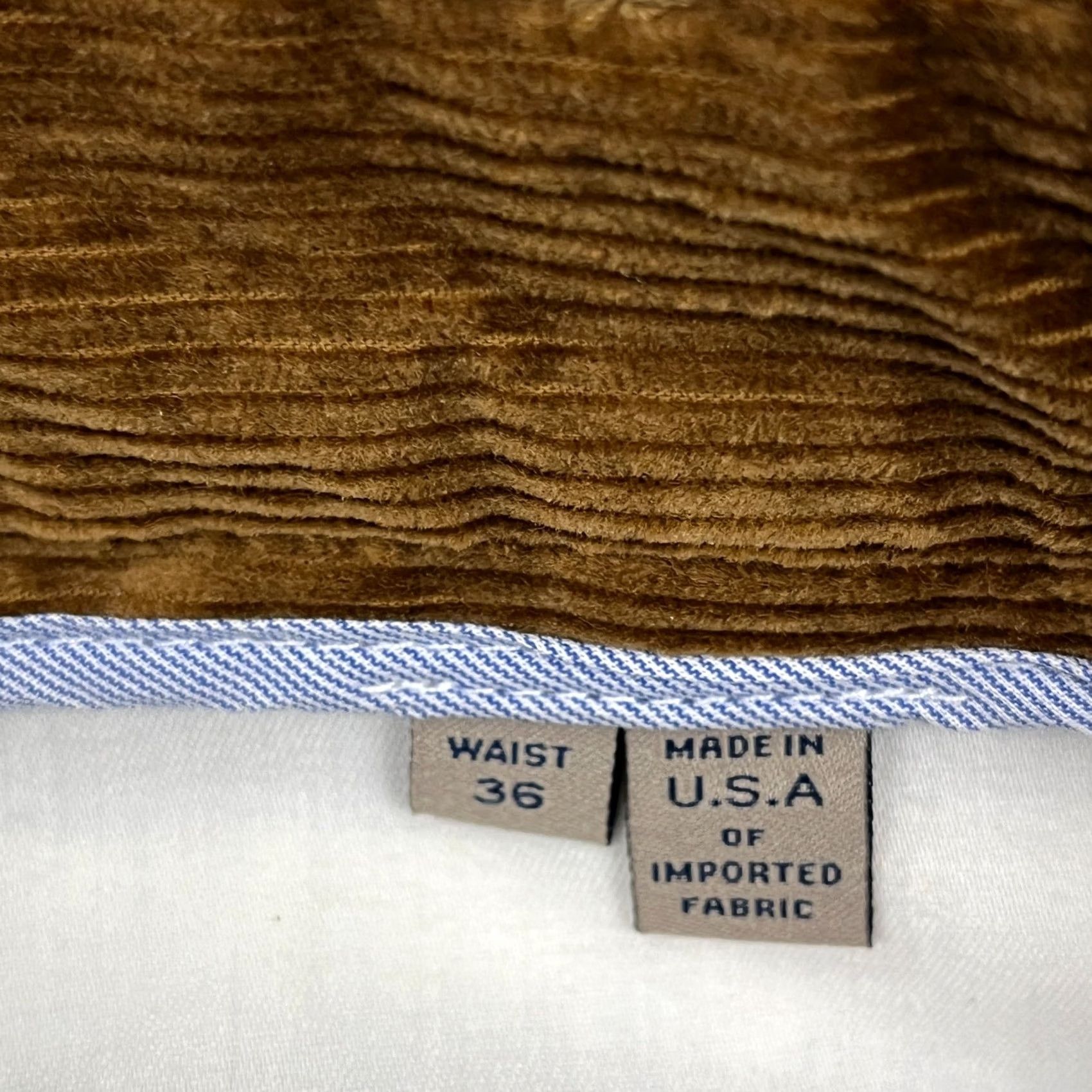 Bills Khakis Bills Khakis Pants Mens 34x28 Corduroy Brown M2 Classic Fit Trousers Size US 34 / EU 50 - 3 Thumbnail