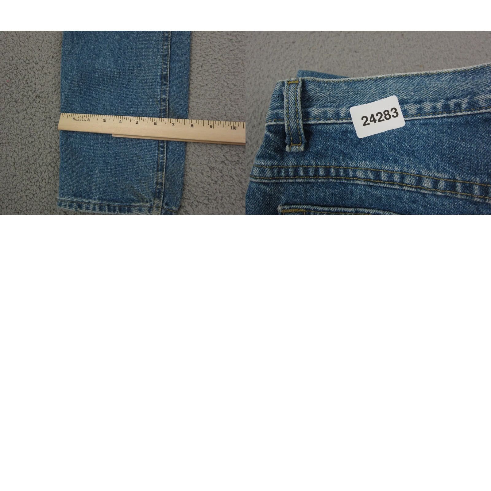 Lee Vintage Lee Jeans Womens 16 Blue 31 x 33 Lightwash Tapered Riders Made in USA Jeans Women 90s USA Men? (Error) Size 38" / US 16 / IT 52 - 11 Thumbnail