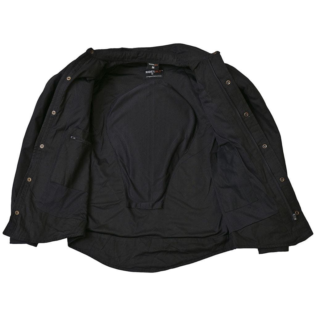 Other RIDERACT® Motorcycle Flannel Shirt Black Riding Jacket Size US M / EU 48-50 / 2 - 1 Thumbnail