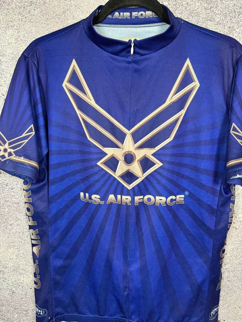 Vintage Primal Wear Air Force Cycling Jersey Men's Large Blue Size US L / EU 52-54 / 3 - 2 Thumbnail