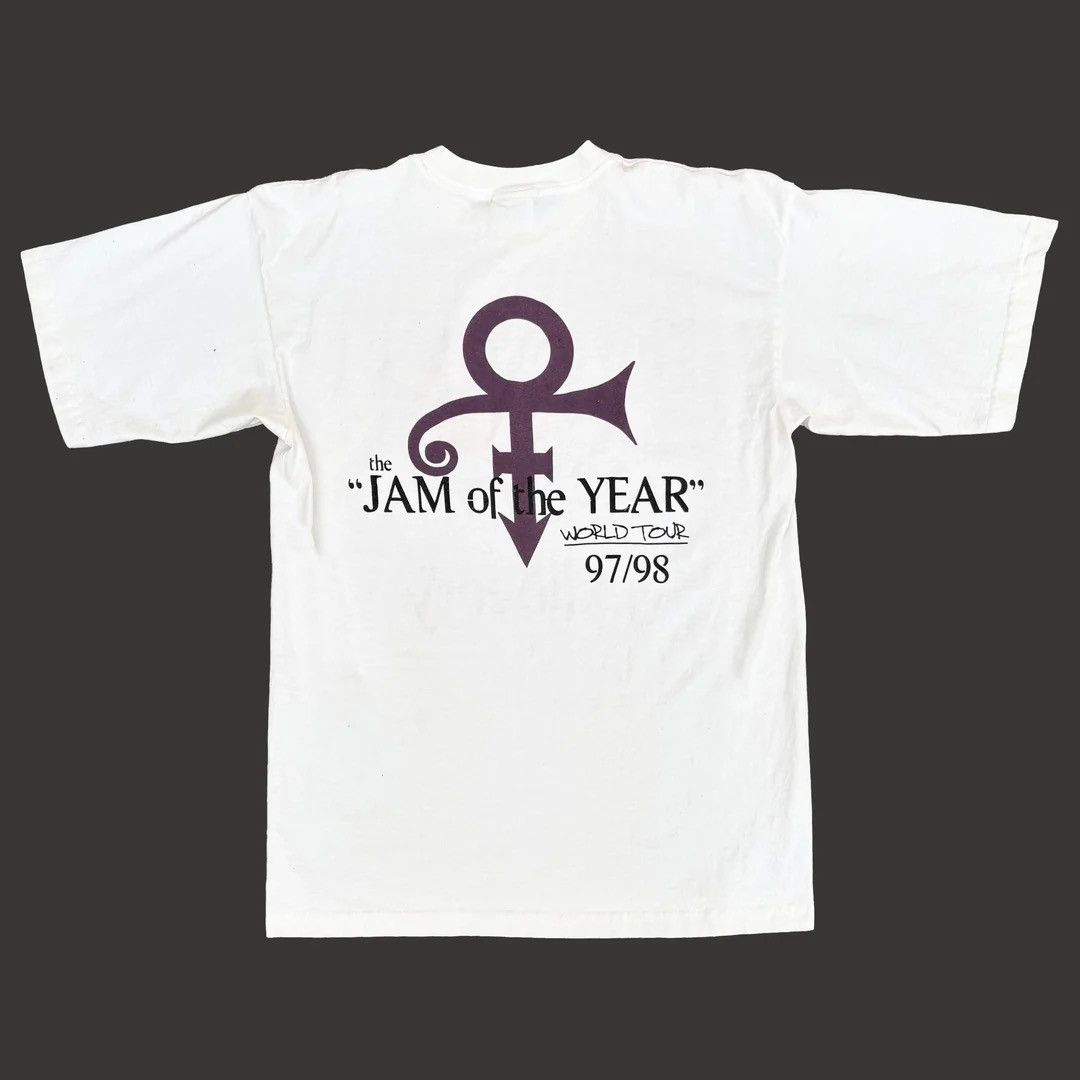 Vintage Prince 1997 98 90s Vintage Jam Year World Tour Band T-Shirt Size US XL / EU 56 / 4 - 2 Thumbnail