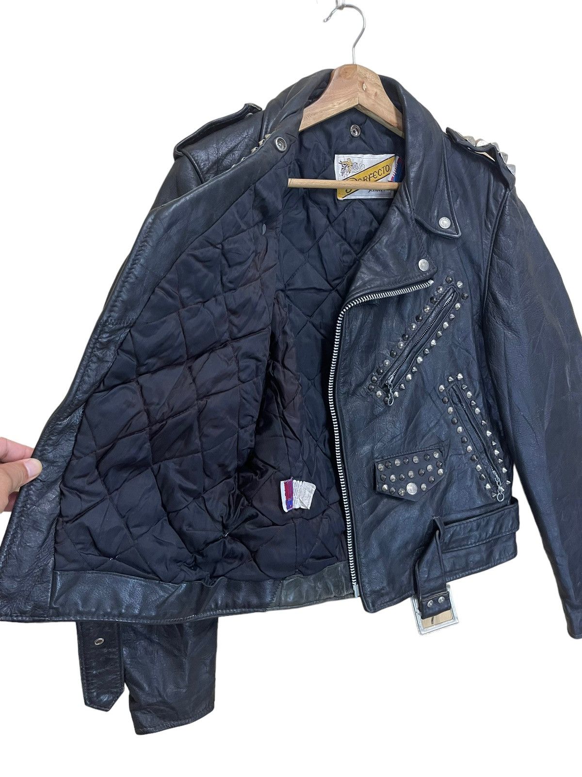 Schott Vintage Schott Perfecto Custom Punk Jacket Size US M / EU 48-50 / 2 - 7 Thumbnail