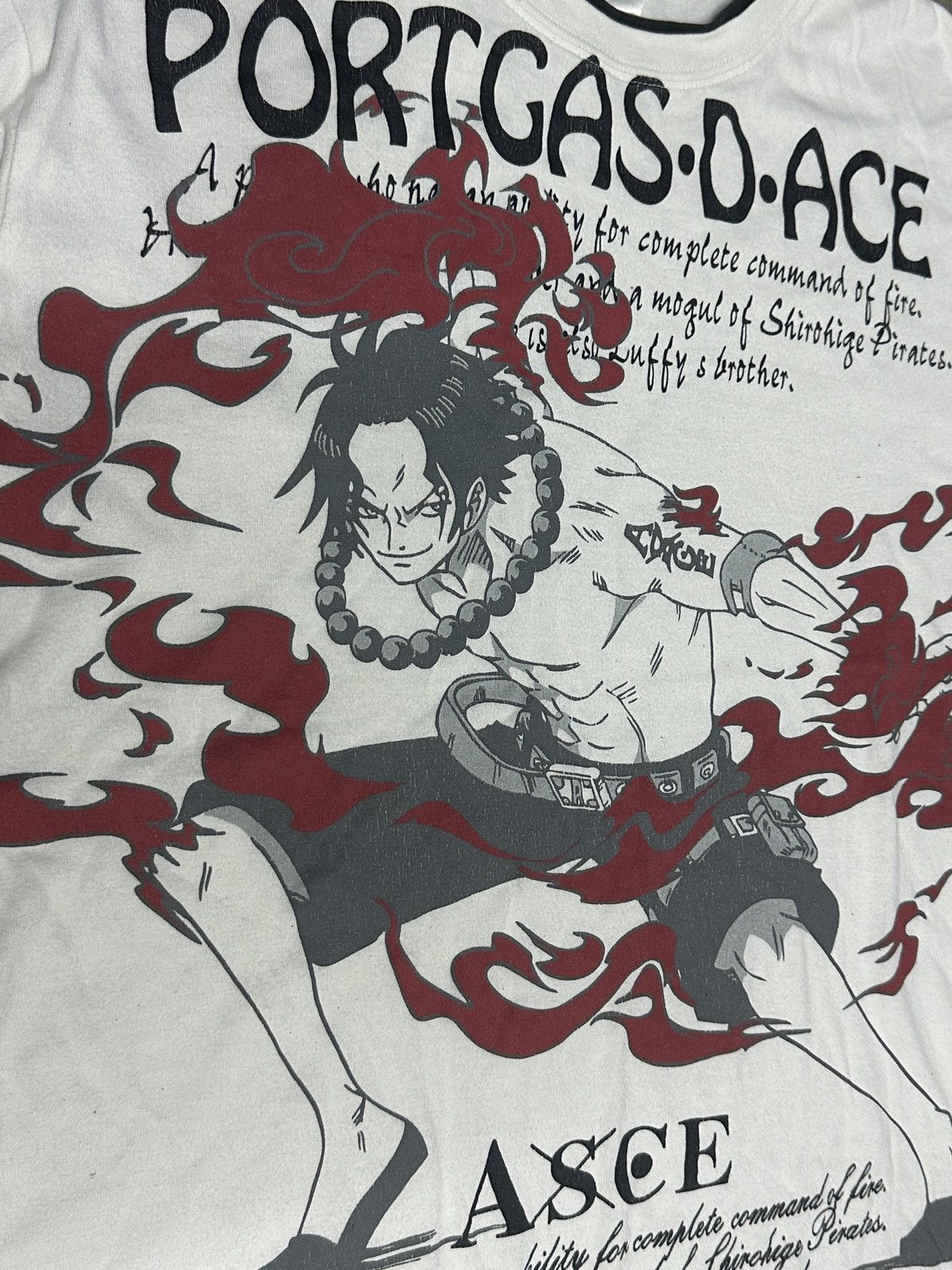 Anime × One Piece × Vintage Vintage Y2k One Piece Portgas D.Ace Tshirt Size US L / EU 52-54 / 3 - 8 Thumbnail