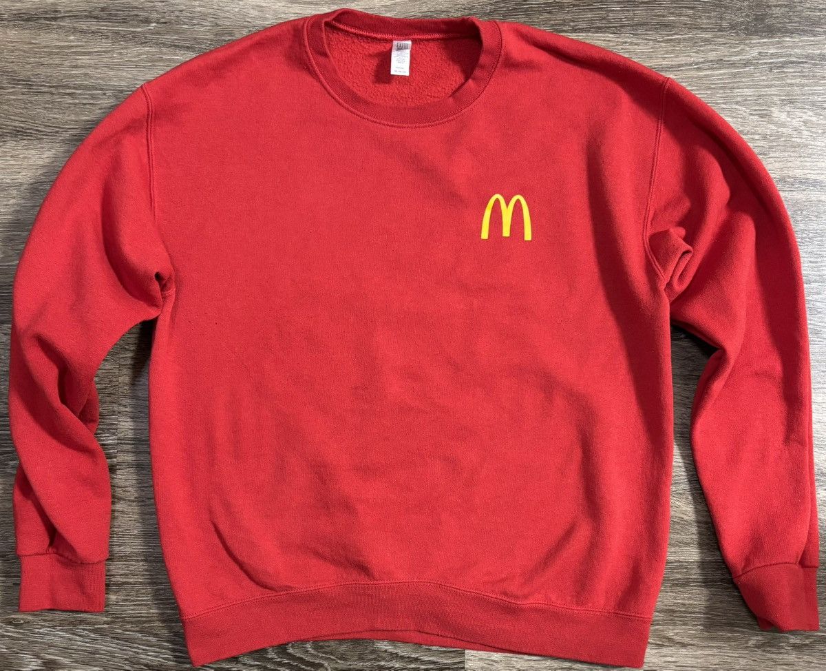 McDonalds Sweatshirt Employee Uniform Golden Arches Vintage