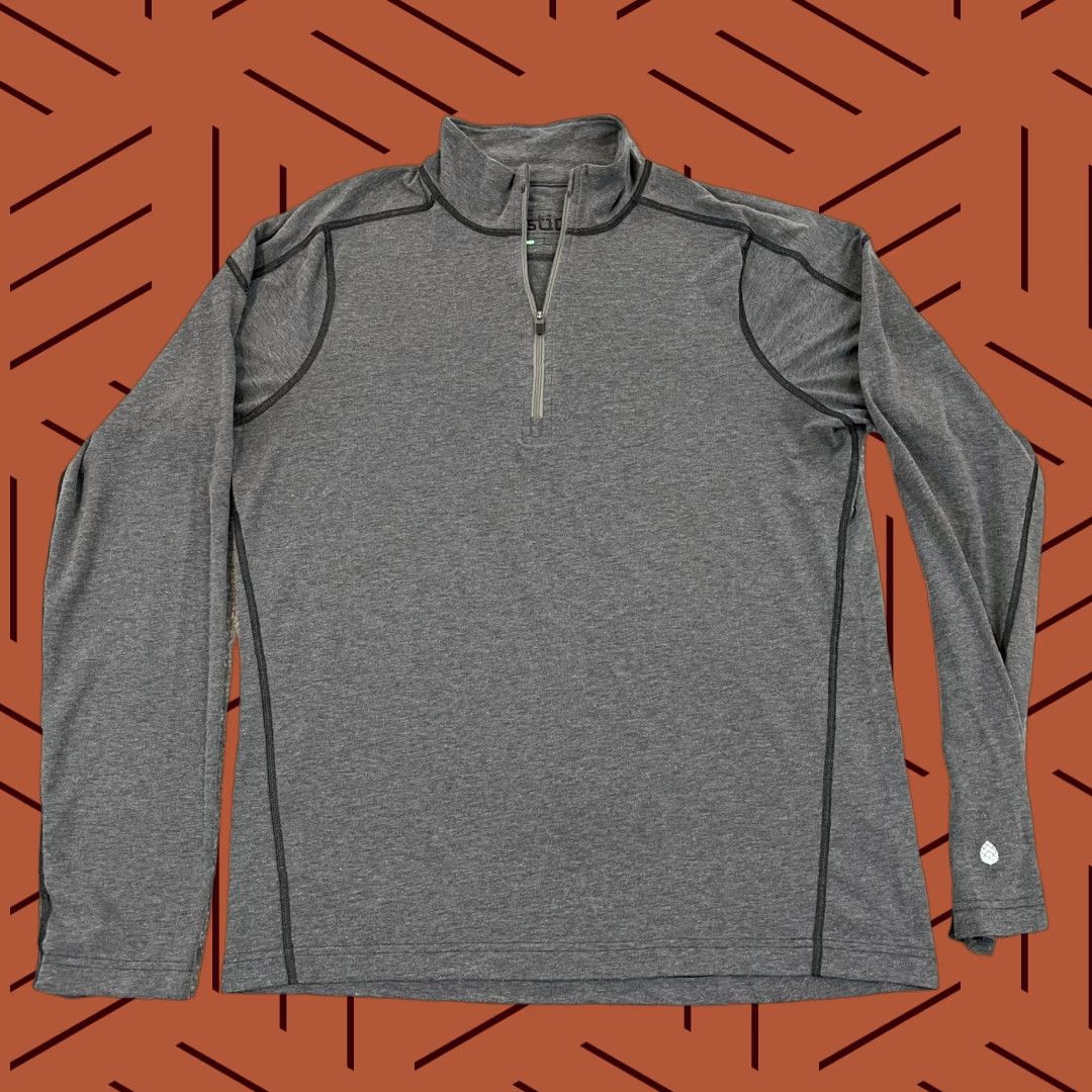 Vintage STIO Pullover Mens Medium Gray 1/2 Zip Jacket Hiking Outdoor Stretch L/S Size US M / EU 48-50 / 2 - 1 Thumbnail