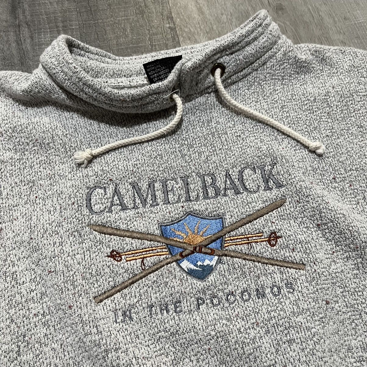Vintage VTG Camelback Ski Resort Poconos Grey 90s Ski Sweatshirt Size US M / EU 48-50 / 2 - 2 Thumbnail