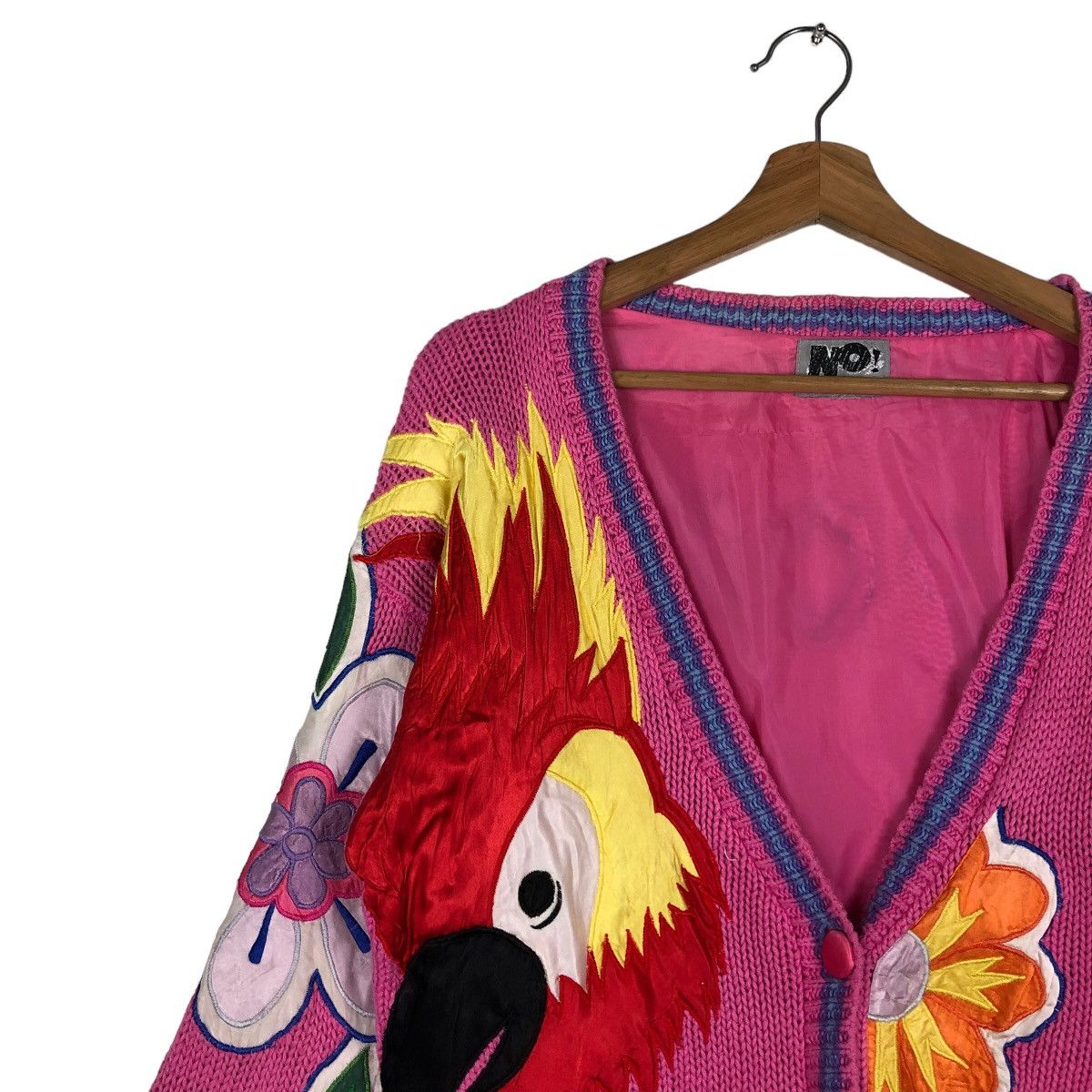 Hysteric Glamour 🔥90’s Embroidery Cardigan Jacket Big Logo Japan Made Size M / US 6-8 / IT 42-44 - 6 Thumbnail