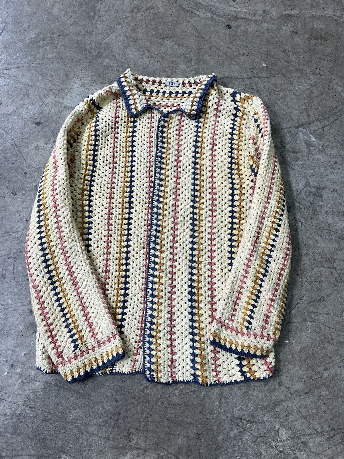 Bode Bode Crochet Button Up Shirt (unisex) Size US M / EU 48-50 / 2 - 1 Thumbnail