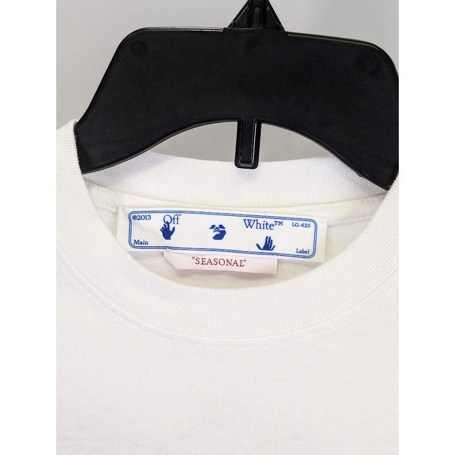 Off-White o1rshd1 Graff Pup Skate Long Sleeve T-Shirt in White Size US M / EU 48-50 / 2 - 4 Thumbnail