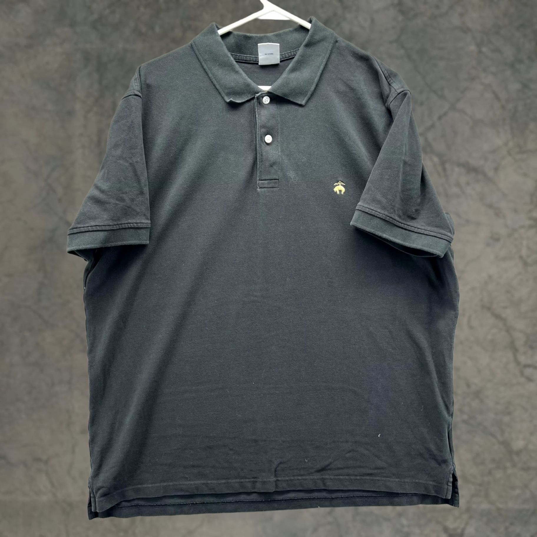 Brooks Brothers Brooks Brothers 346 Polo Shirt Mens 2XL Black Solid Slim Knit Casual Polo Shirt Slim Fit 100% Cotton Short Sleeve Mens Size US XXL / EU 58 / 5 - 1 Thumbnail