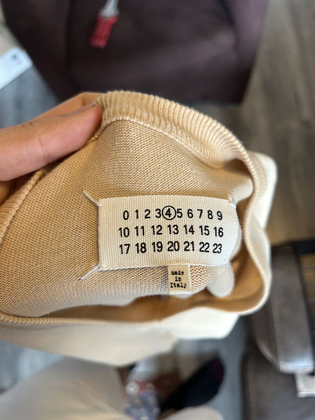 Maison Margiela Cotton Sweater with Suede Elbow Patches Size US S / EU 44-46 / 1 - 11 Thumbnail