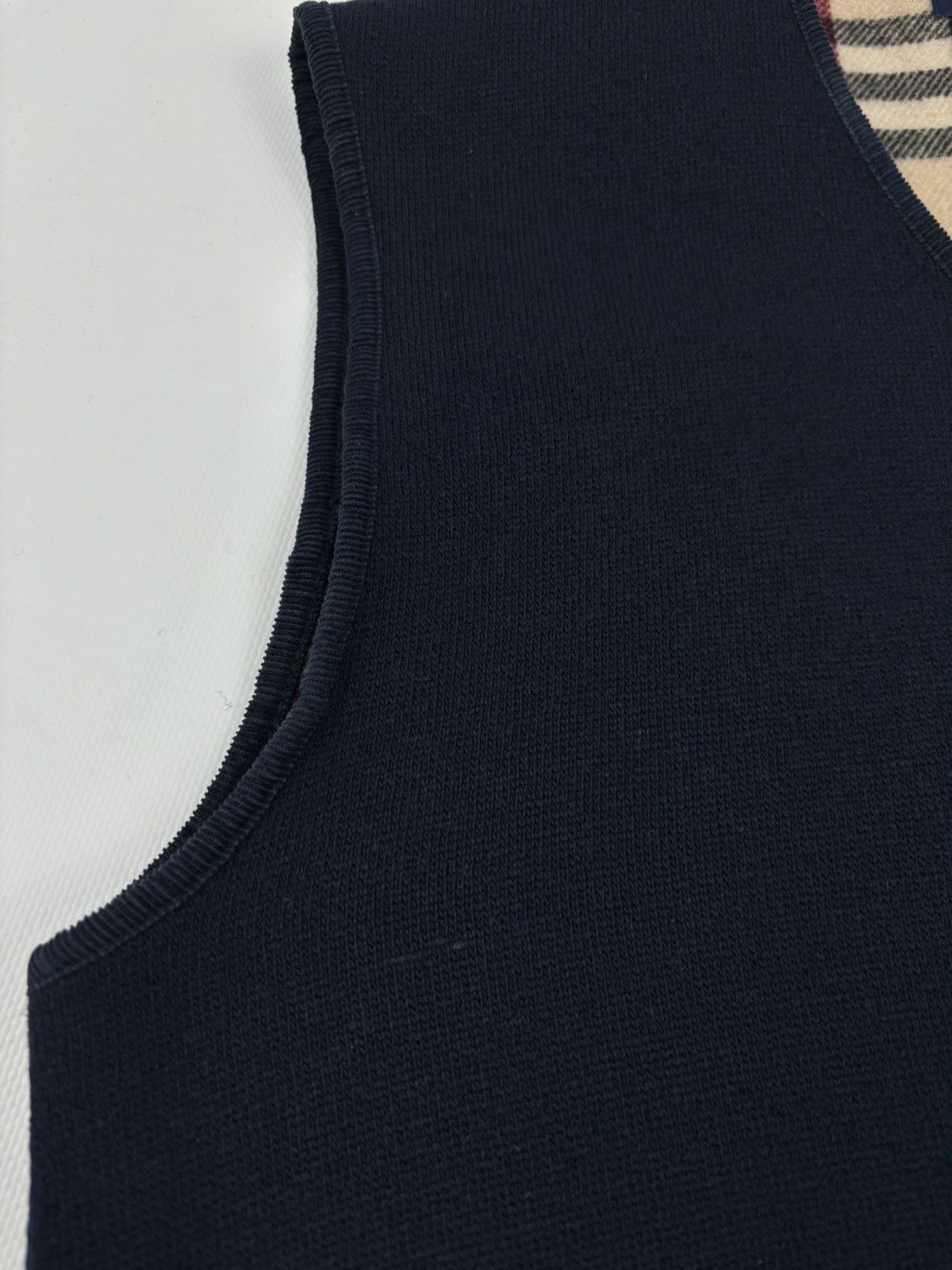 Burberry × Burberry Prorsum VTG 90s BURBERRY London "New Towey" Wool Nova Check Navy Vest Gilet Waistcoat 44 Size M / US 6-8 / IT 42-44 - 22 Thumbnail