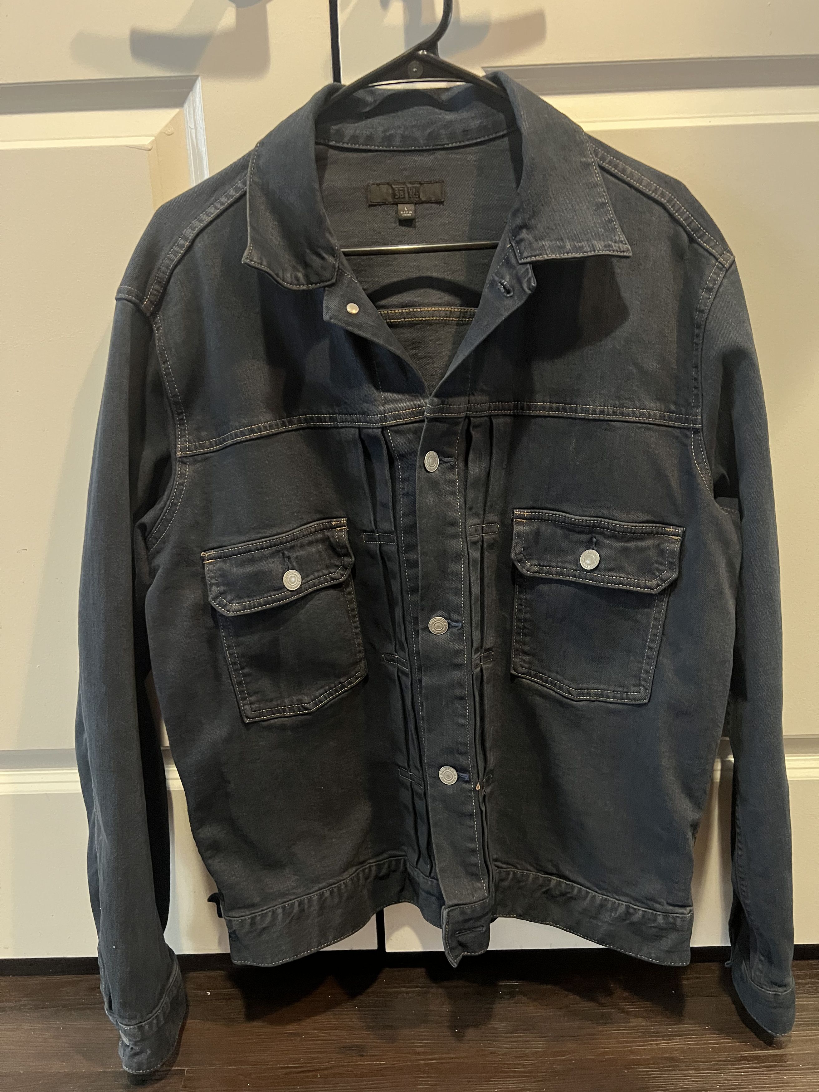 Uniqlo Uniqlo Raw Denim Type 2 Jacket Size US L / EU 52-54 / 3 - 1 Thumbnail