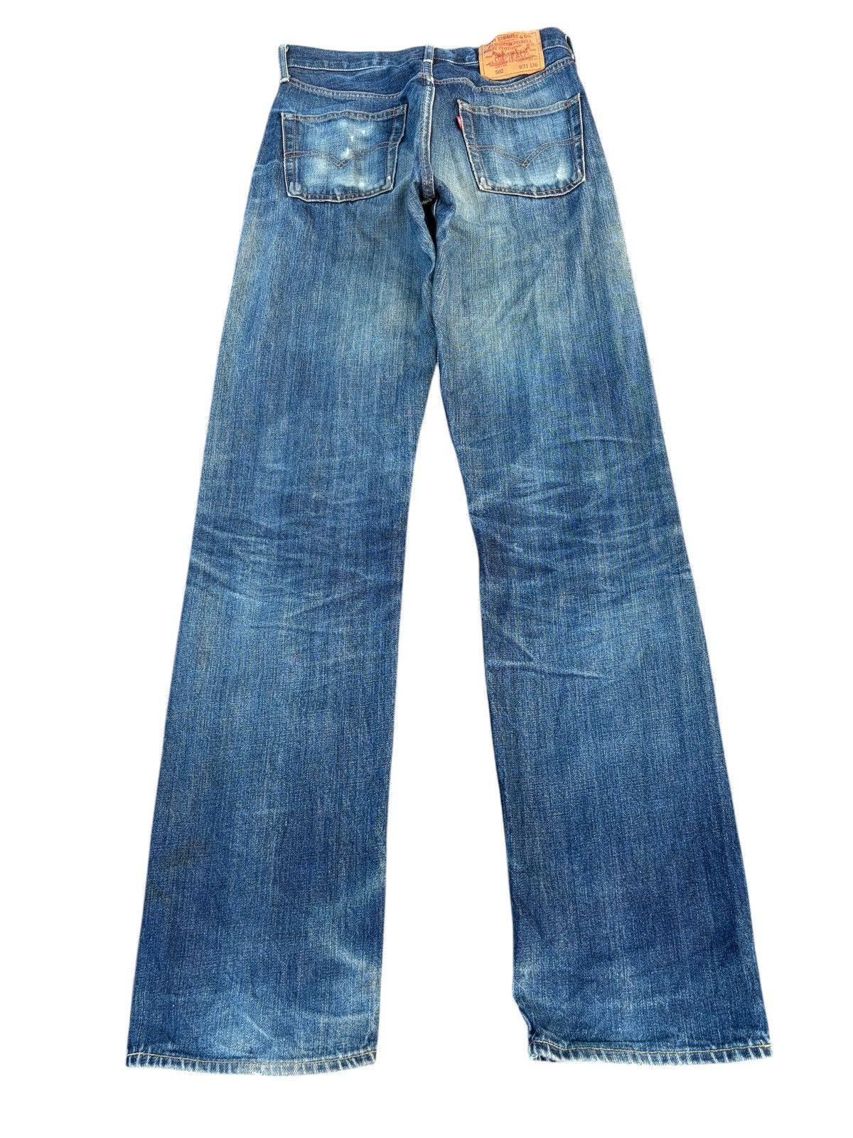 Levi's TRASHER LEVI'S BIG E 502 FADED SELVEDGE DISTRESSED DENIM Size US 30 / EU 46 - 5 Thumbnail