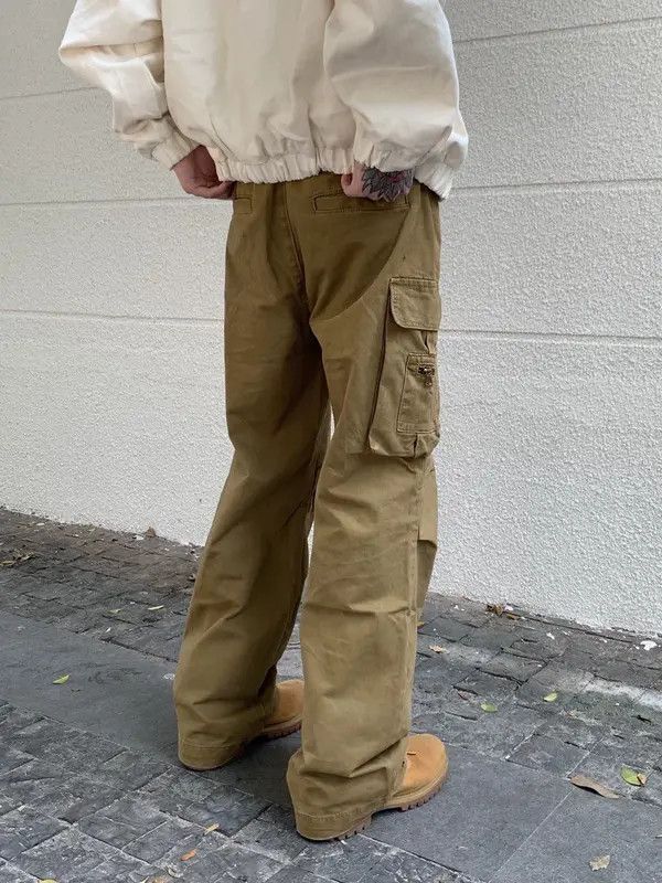 Japanese Brand Retro punk kaki pants Size US 31 - 4 Thumbnail