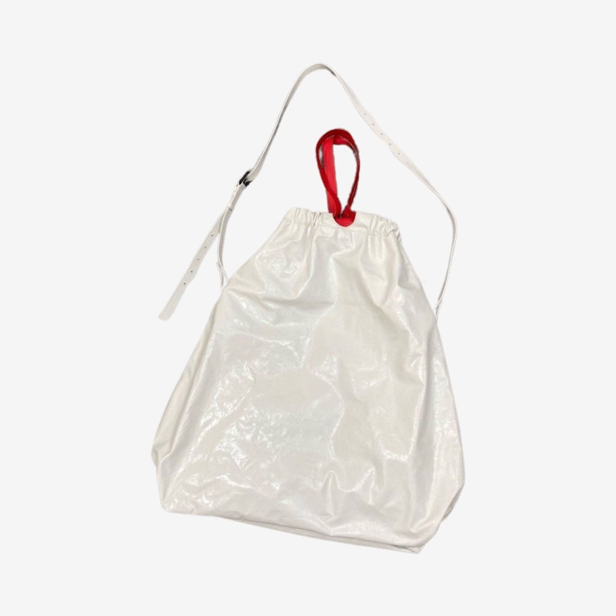 Balenciaga Balenciaga AW22 Leather Trash Bag white Size ONE SIZE - 3 Thumbnail