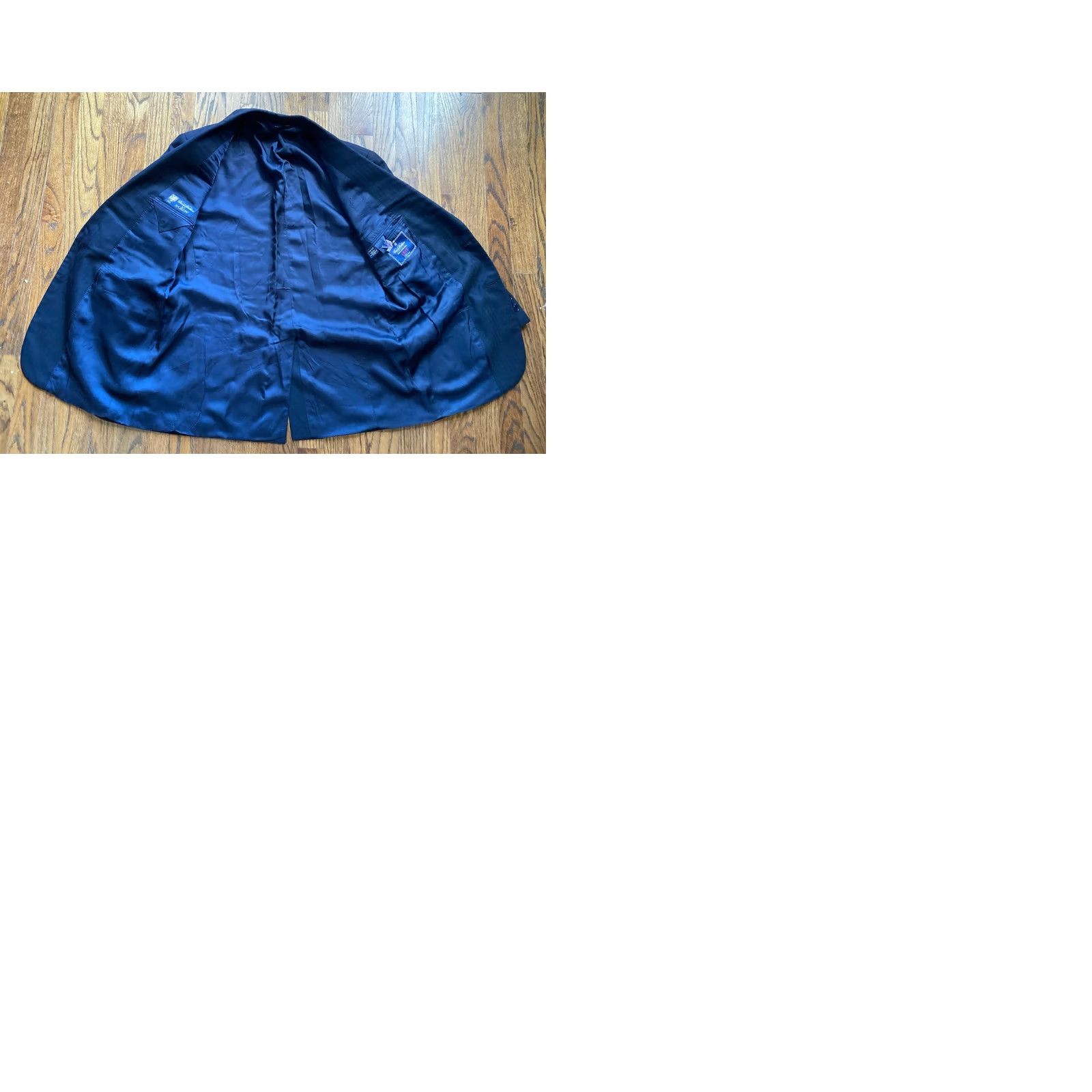 Brooks Brothers Brooks Brothers Blazer Mens 43R Saxxon 1818 Madison Midnight Blue 100% Wool Sport Coat Jacket Single-Breasted Two-Button Notch Lapel Vintage No Size 46R - 10 Thumbnail