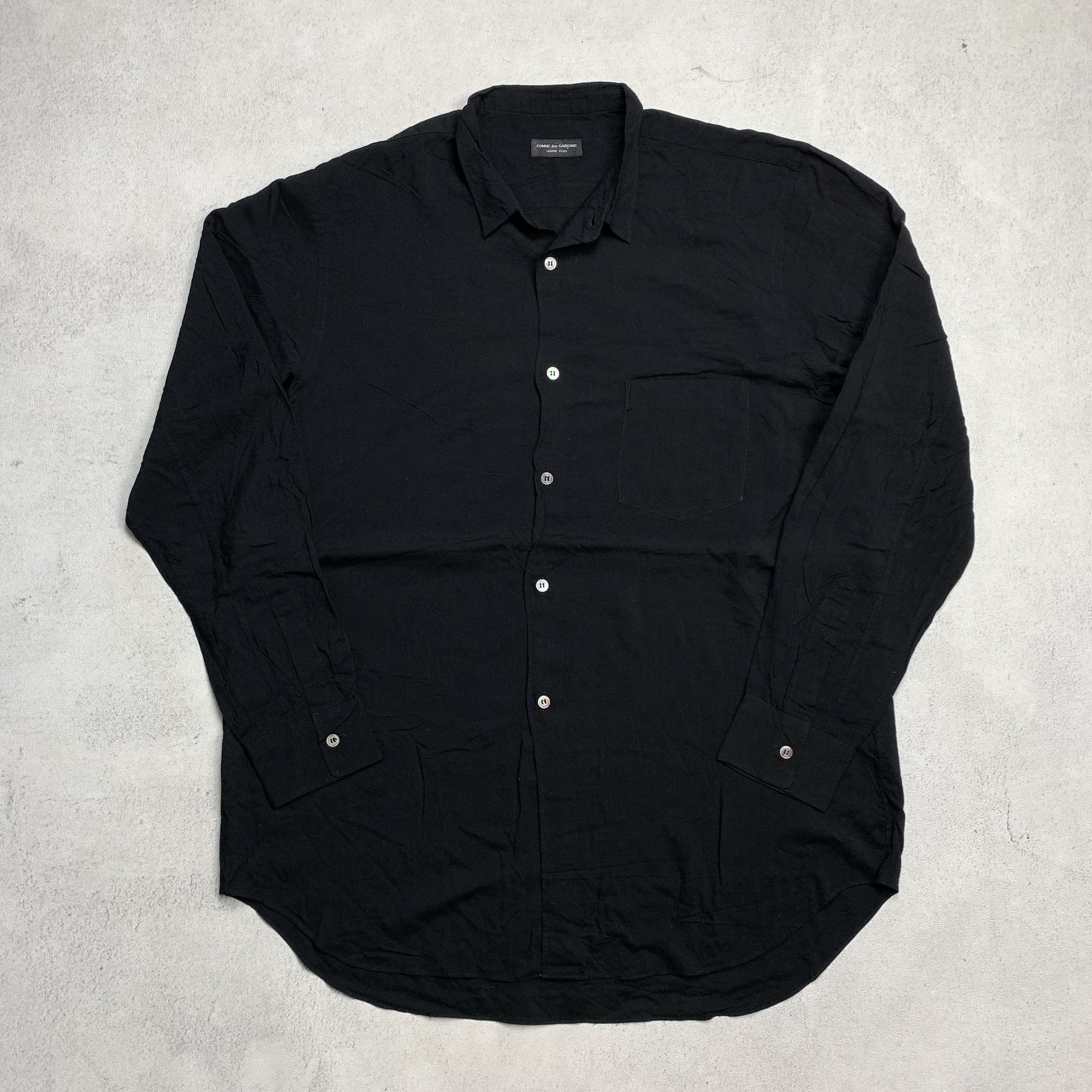 Comme des Garcons CDG SHIRT 00's Rayon Patchwork Contrast Stitch