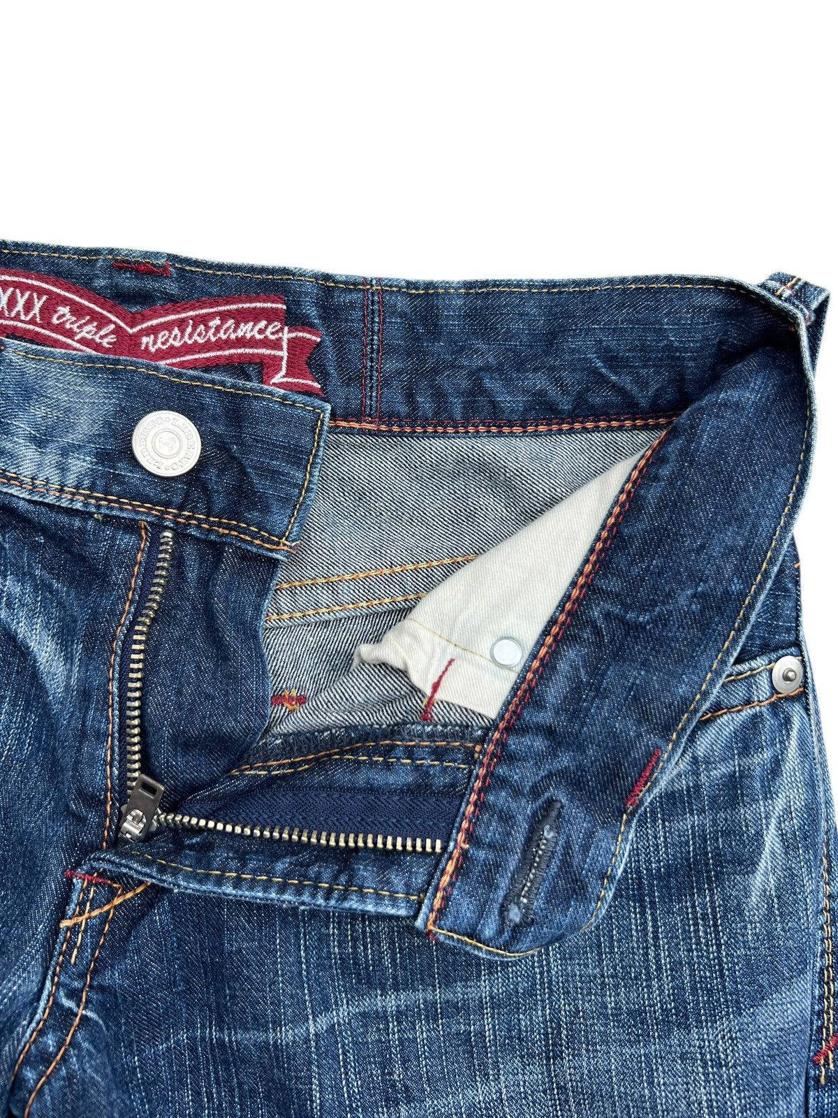 Japanese Brand Liberto Japan Paint Splatter Distressed Denim Jeans 30x27 Size 30" / US 8 / IT 44 - 10 Thumbnail
