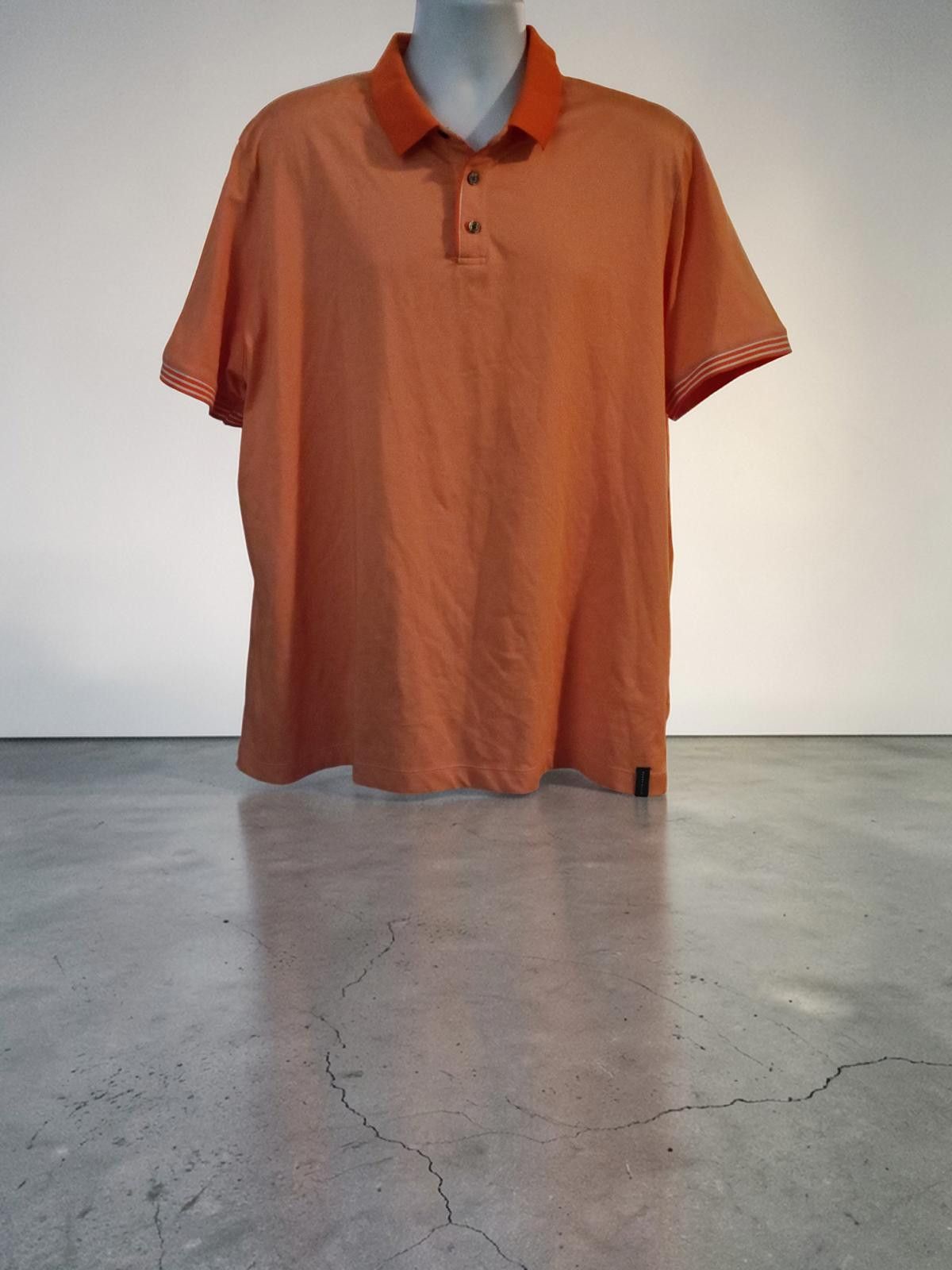 Perry Ellis Perry Ellis Tall 2XL Orange Polo Shirt Size US XXL / EU 58 / 5 - 3 Thumbnail