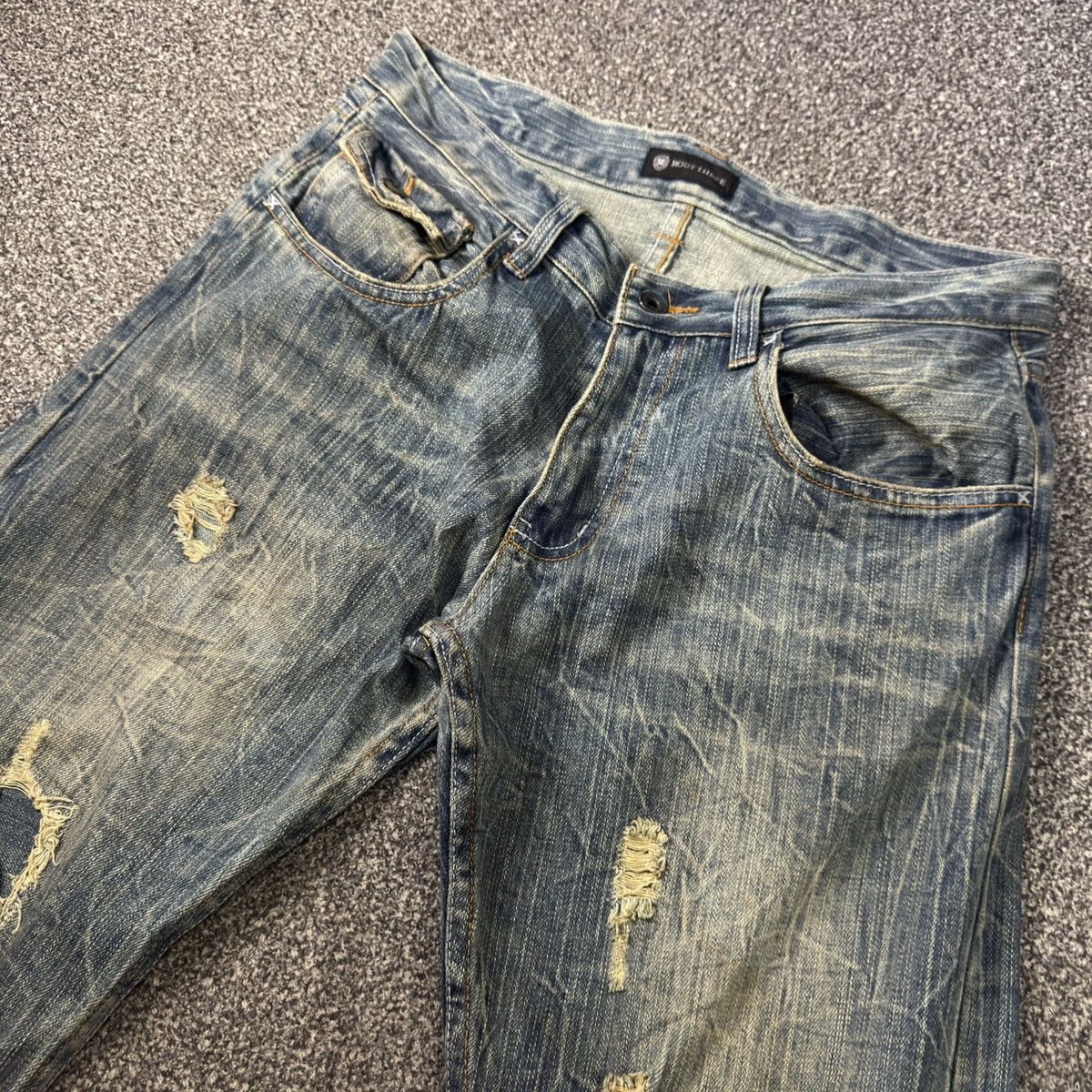 14th Addiction 🔥🇯🇵 Japanese Distressed Root Lot5 Clawmark Denim W30 y2k Size US 32 / EU 48 - 4 Thumbnail