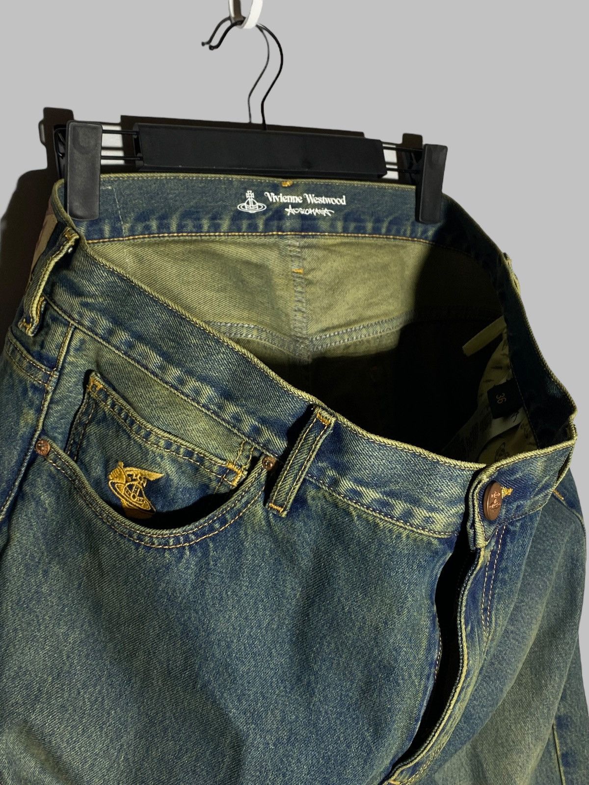 Vivienne Westwood Rare Vivienne Westwood Big Pocket Logo Jeans Size US 36 / EU 52 - 18 Thumbnail