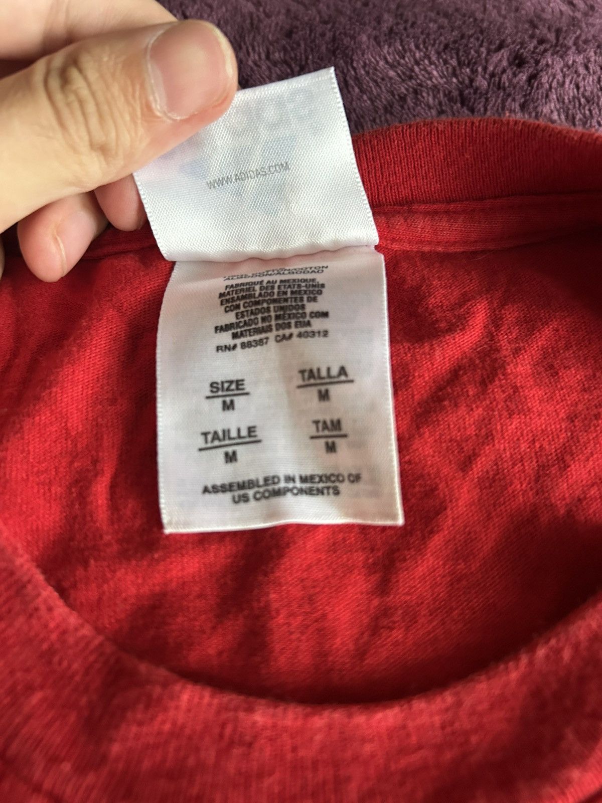 Adidas Vintage 90s Adidas Long Sleeve T-Shirt Sz M Made in Mexico Size US M / EU 48-50 / 2 - 5 Thumbnail