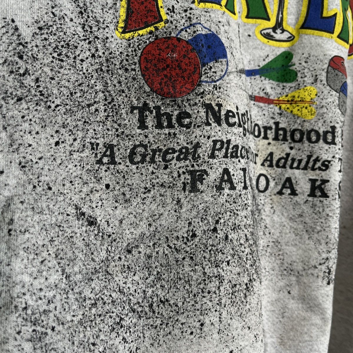 Lee Vintage 80s Dirty Lee Hoodie Players The Neighorhood Pub Size US XXL / EU 58 / 5 - 11 Thumbnail