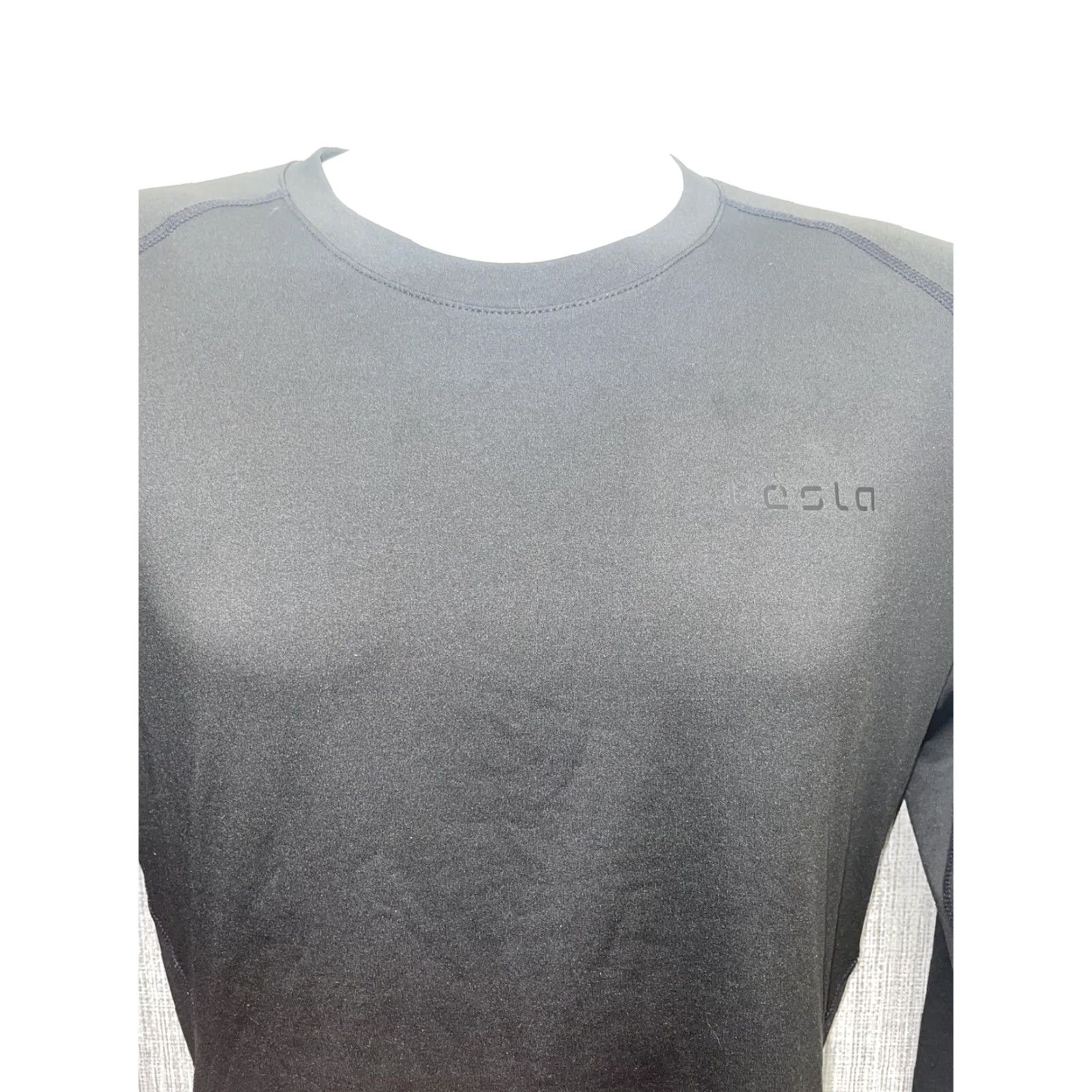 Vintage Telsa T-Shirt Long Sleeve Mens XL Black NWT Size US XL / EU 56 / 4 - 2 Thumbnail