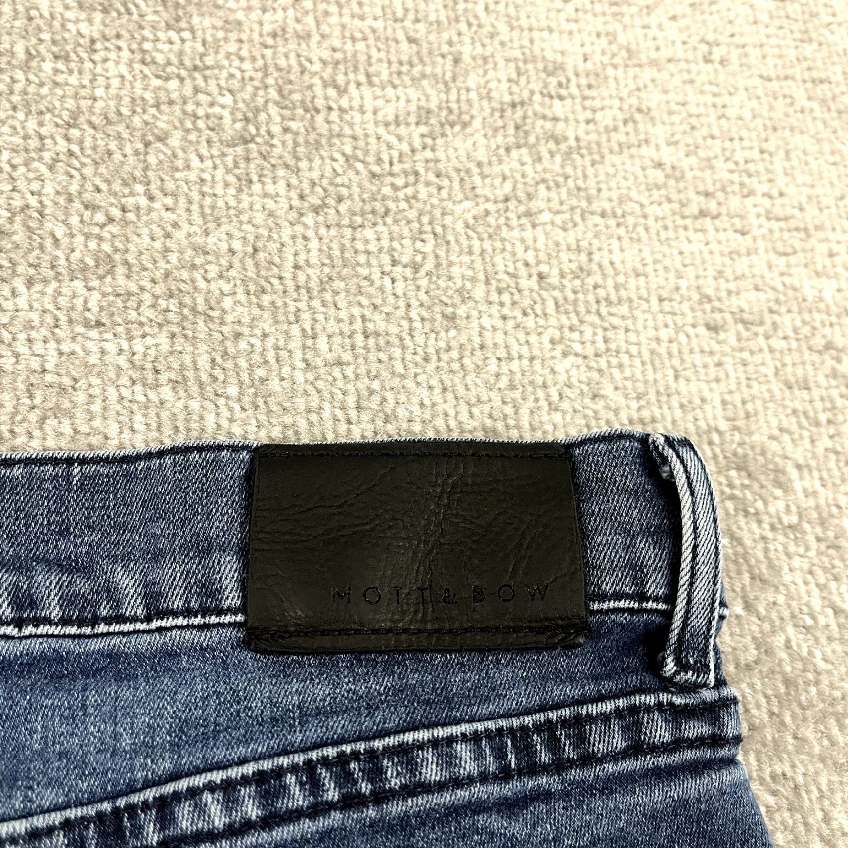 Mott & Bow Mott & Bow Jeans Mens 36 x 29 Straight Medium Blue Denim Stretch Casual Denim Jeans Casual Size US 36 / EU 52 - 6 Thumbnail